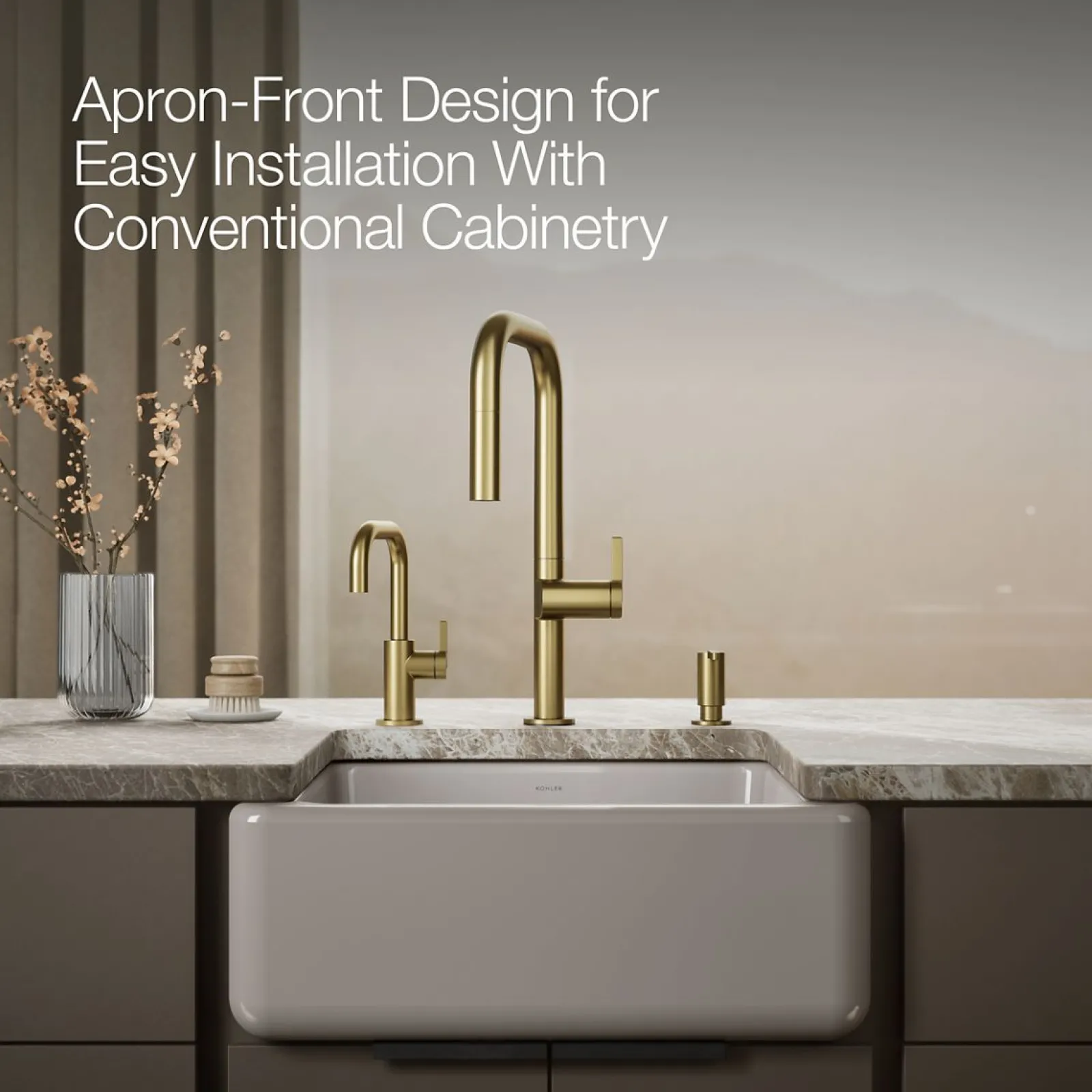 23-1/2" undermount single-bowl farmhouse kitchen sink^Kohler Best