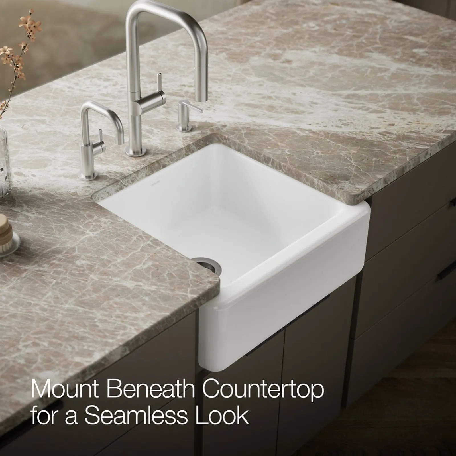 23-1/2" undermount single-bowl farmhouse kitchen sink^Kohler Best