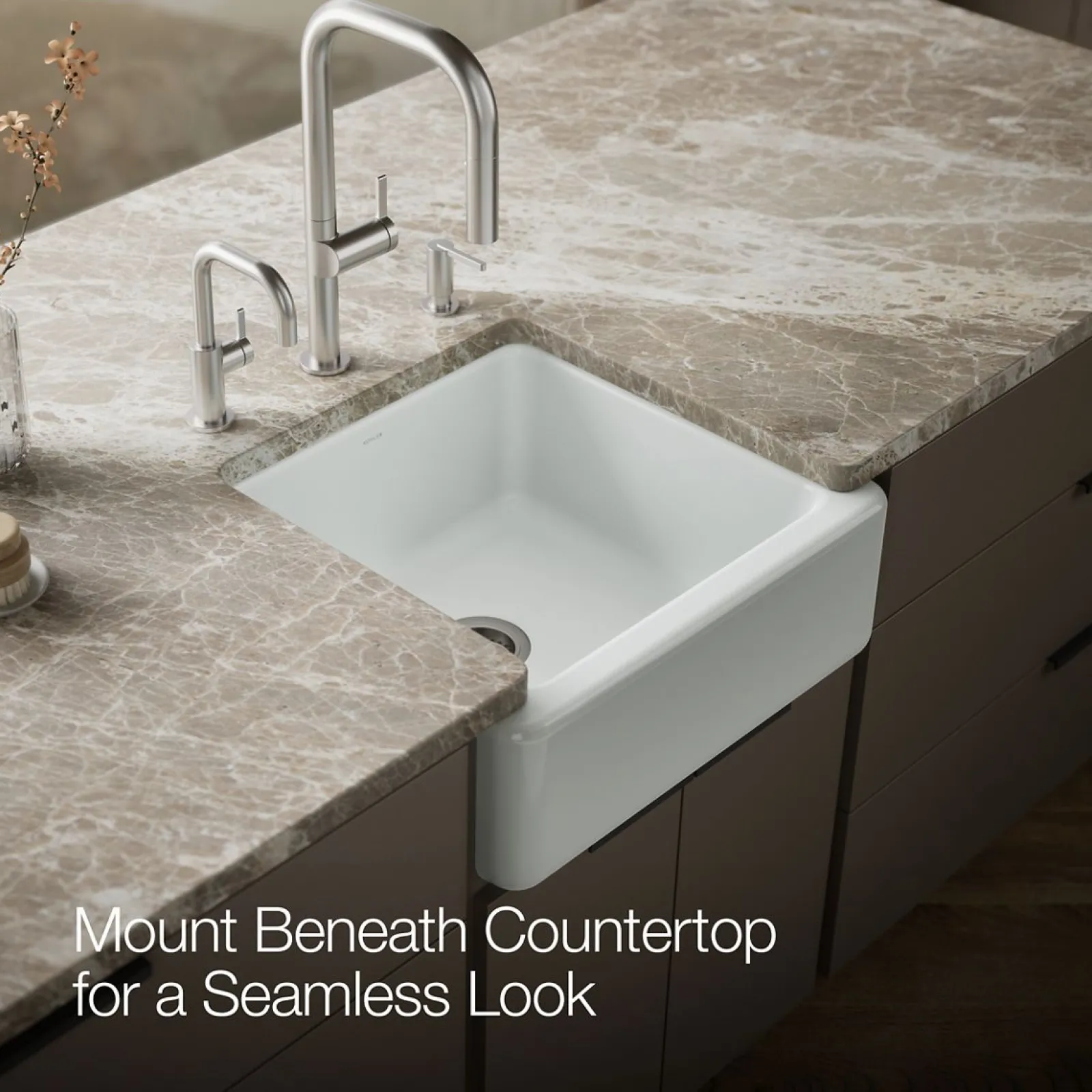 23-1/2" undermount single-bowl farmhouse kitchen sink^Kohler Best