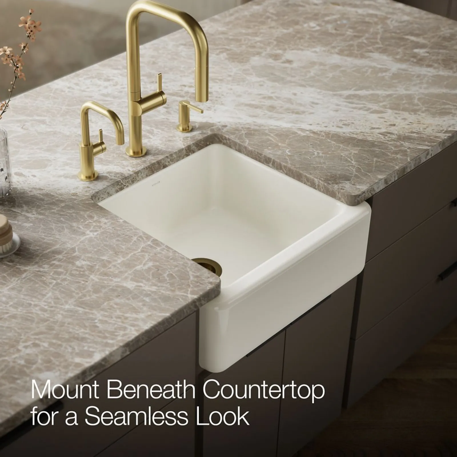 23-1/2" undermount single-bowl farmhouse kitchen sink^Kohler Best