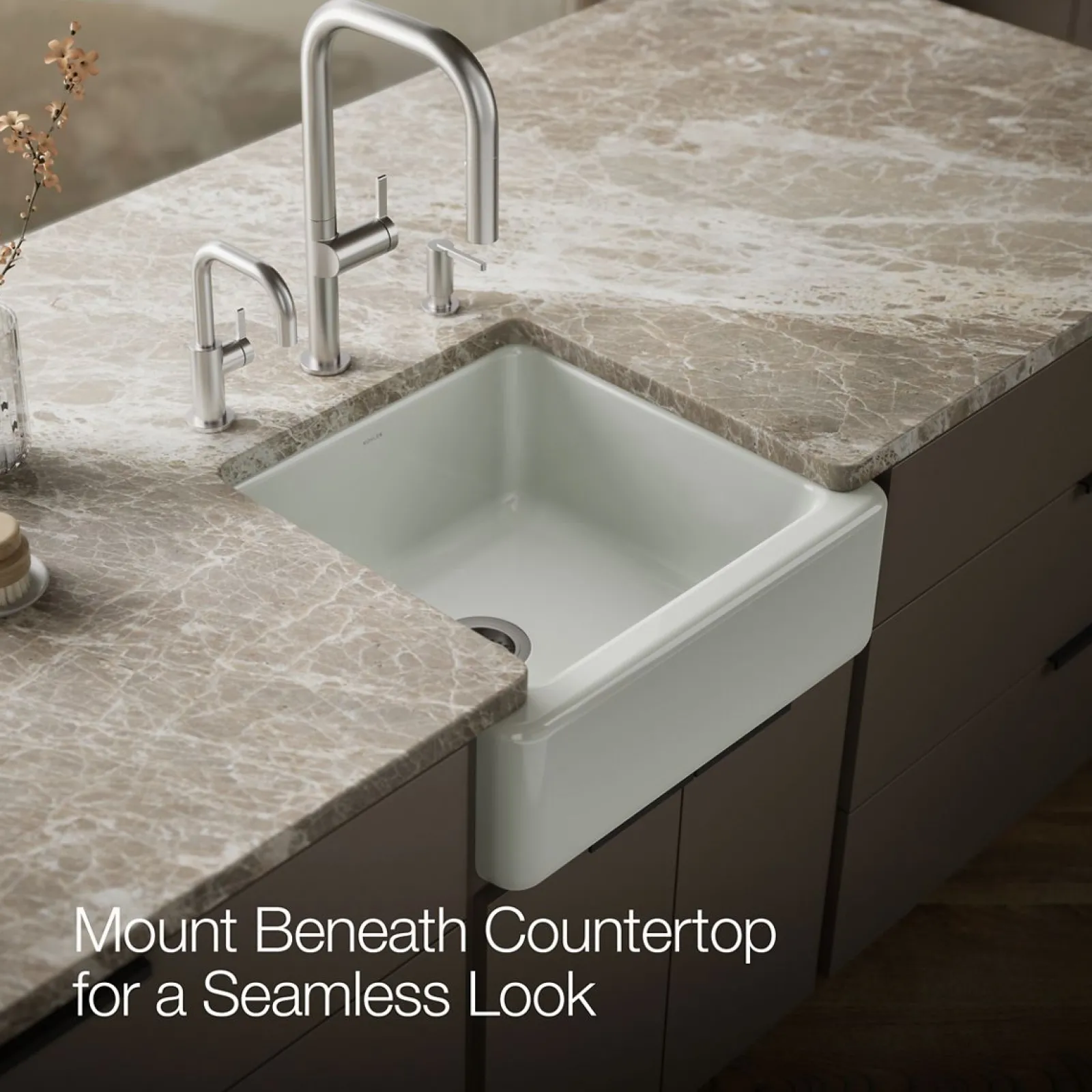 23-1/2" undermount single-bowl farmhouse kitchen sink^Kohler Best