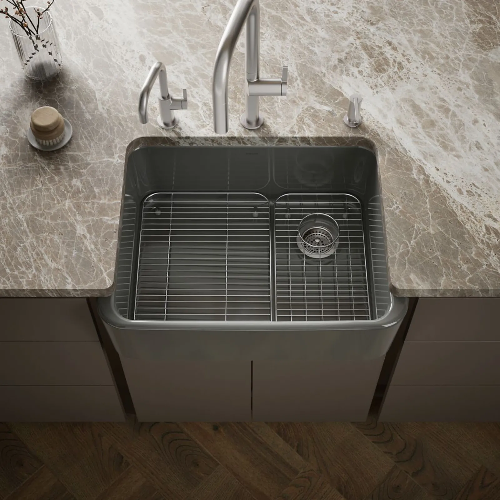 28" undermount single-bowl farmhouse kitchen sink^Kohler Sale