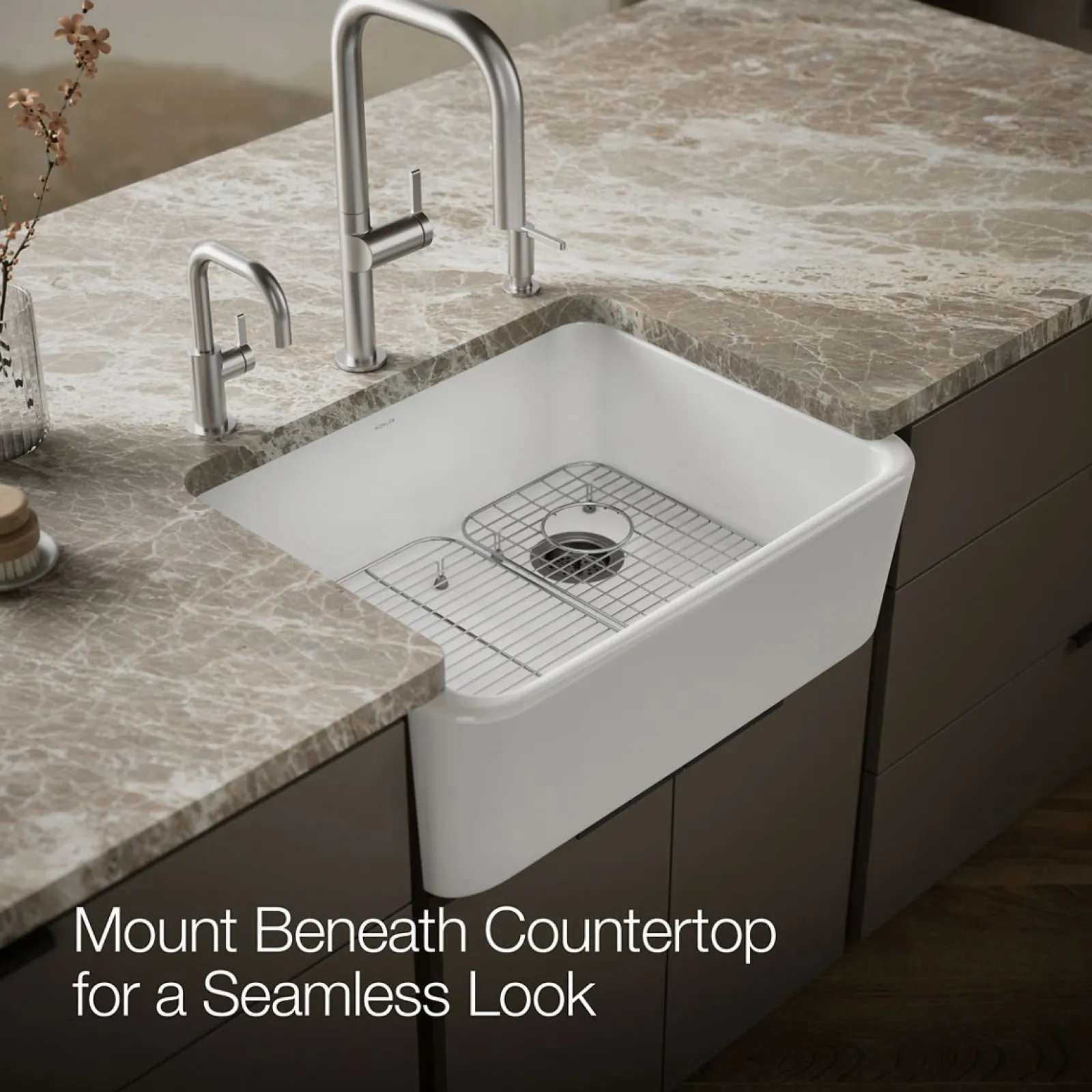 28" undermount single-bowl farmhouse kitchen sink^Kohler Sale