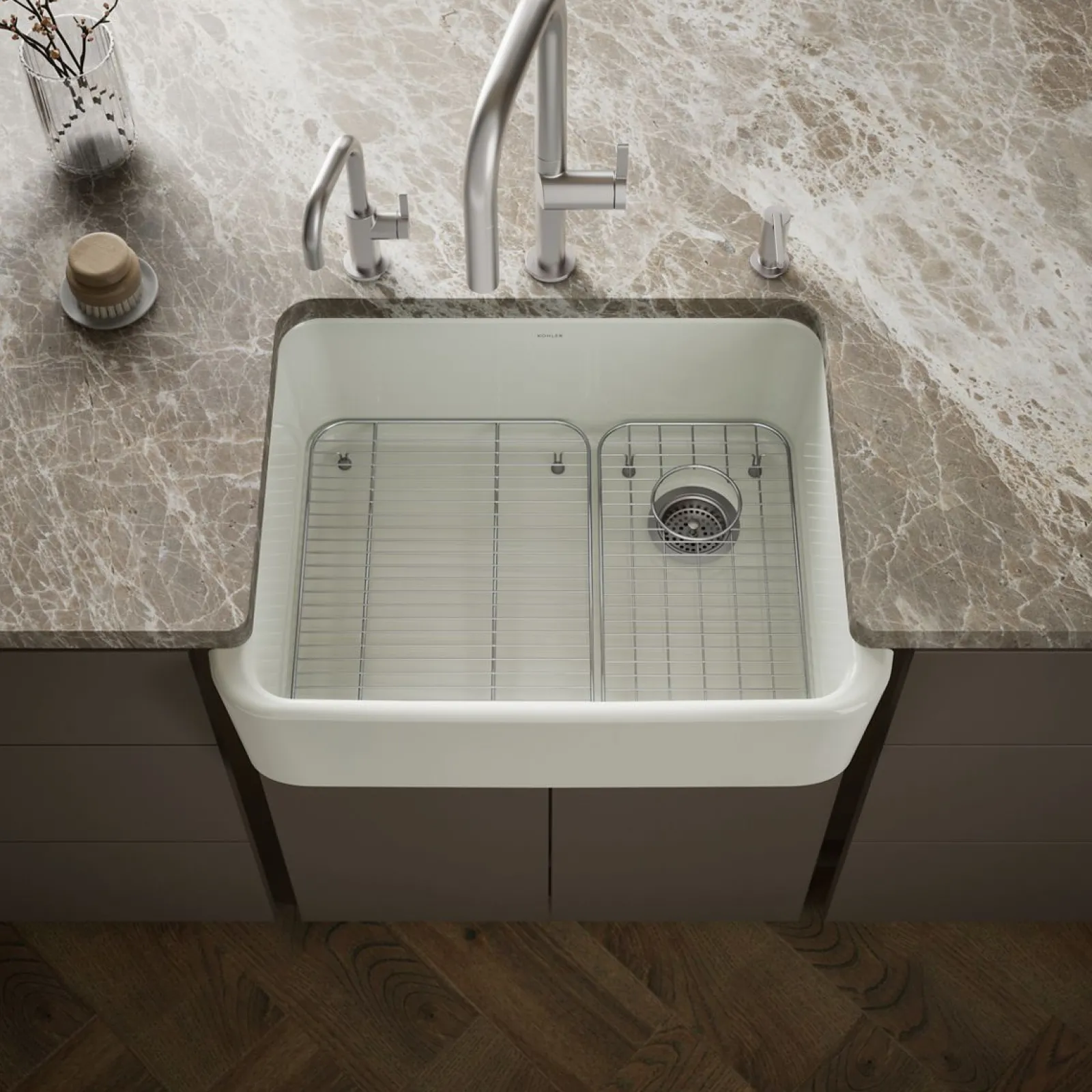 28" undermount single-bowl farmhouse kitchen sink^Kohler Sale