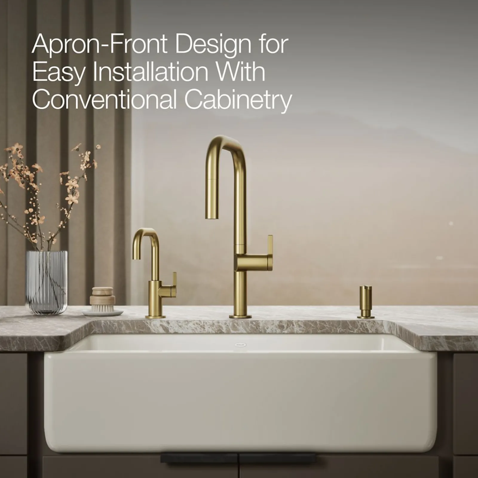 33" undermount single-bowl farmhouse kitchen sink^Kohler Sale