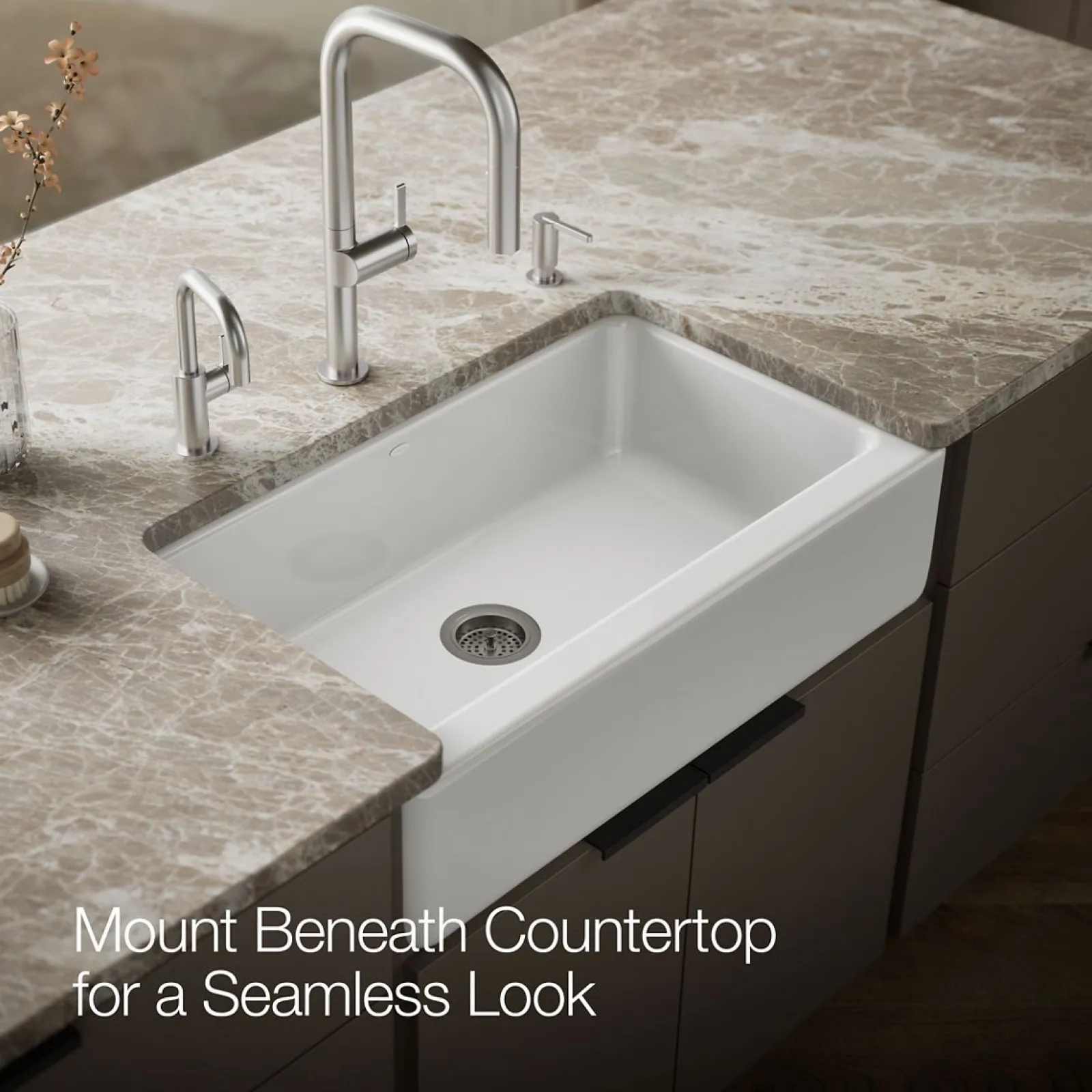 33" undermount single-bowl farmhouse kitchen sink^Kohler Sale