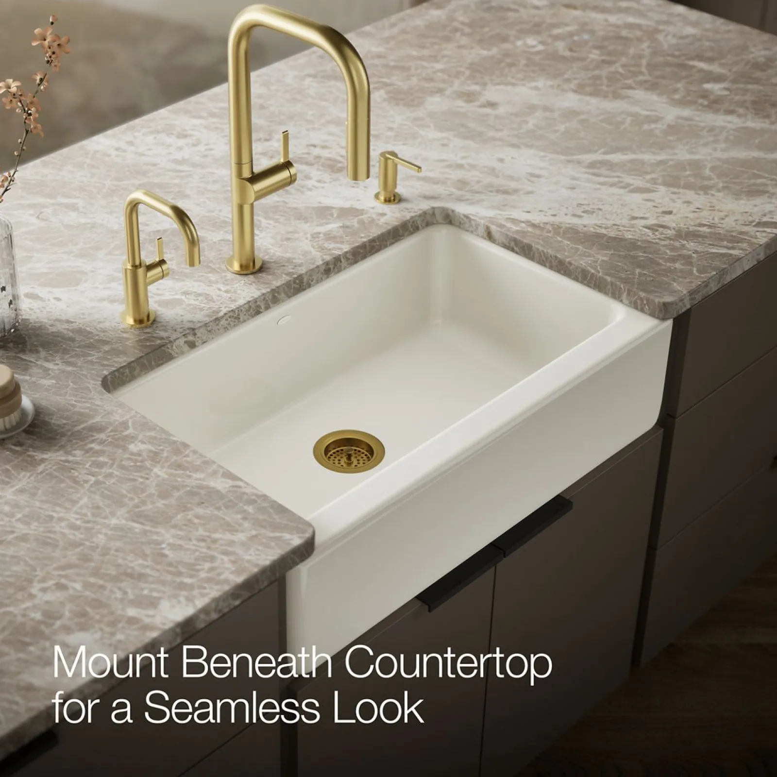 33" undermount single-bowl farmhouse kitchen sink^Kohler Sale