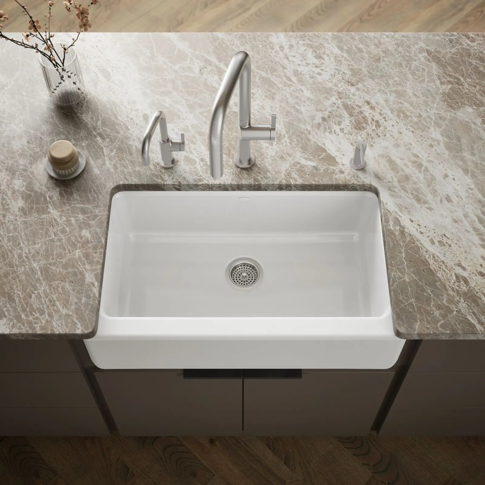 33" undermount single-bowl farmhouse kitchen sink^Kohler Sale