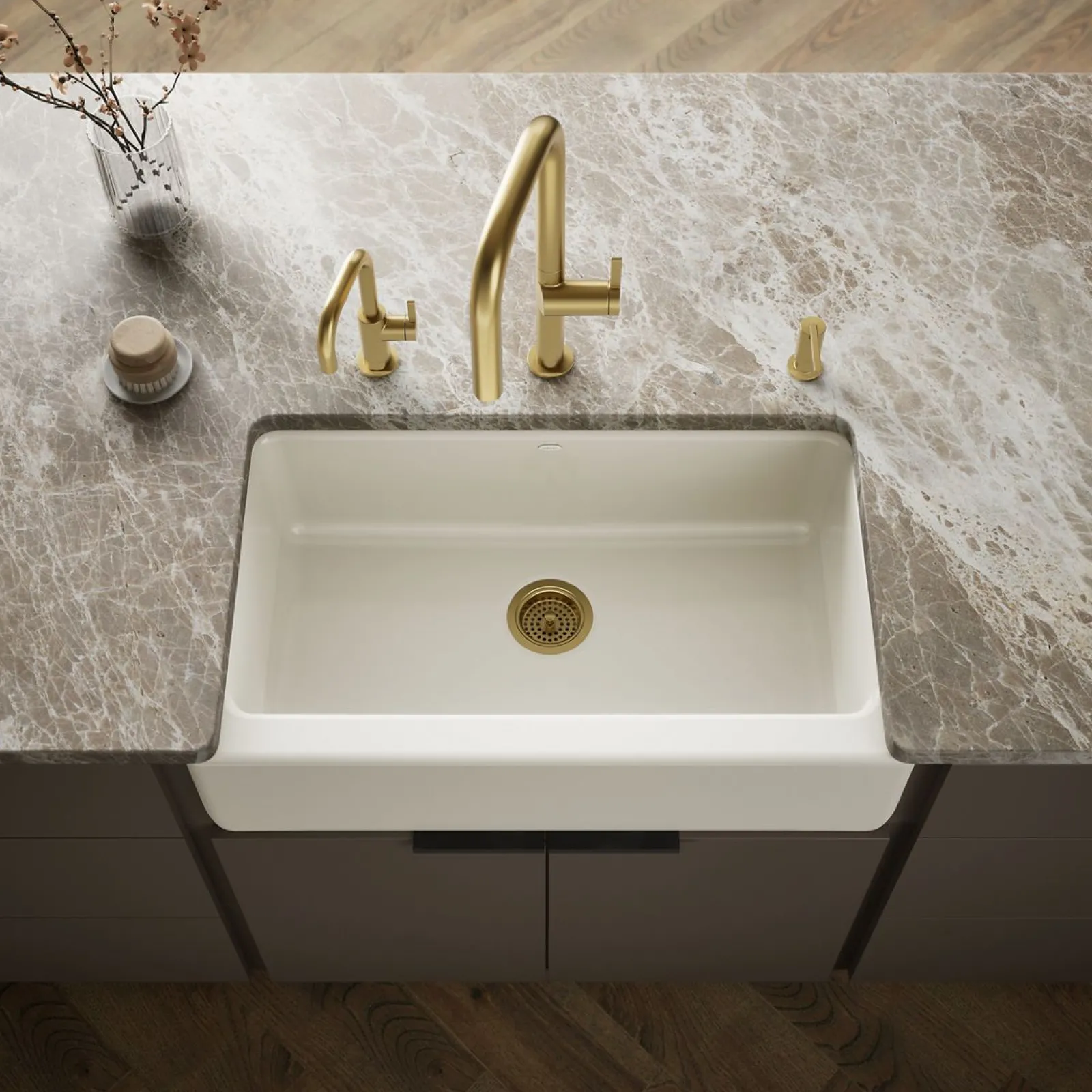 33" undermount single-bowl farmhouse kitchen sink^Kohler Sale