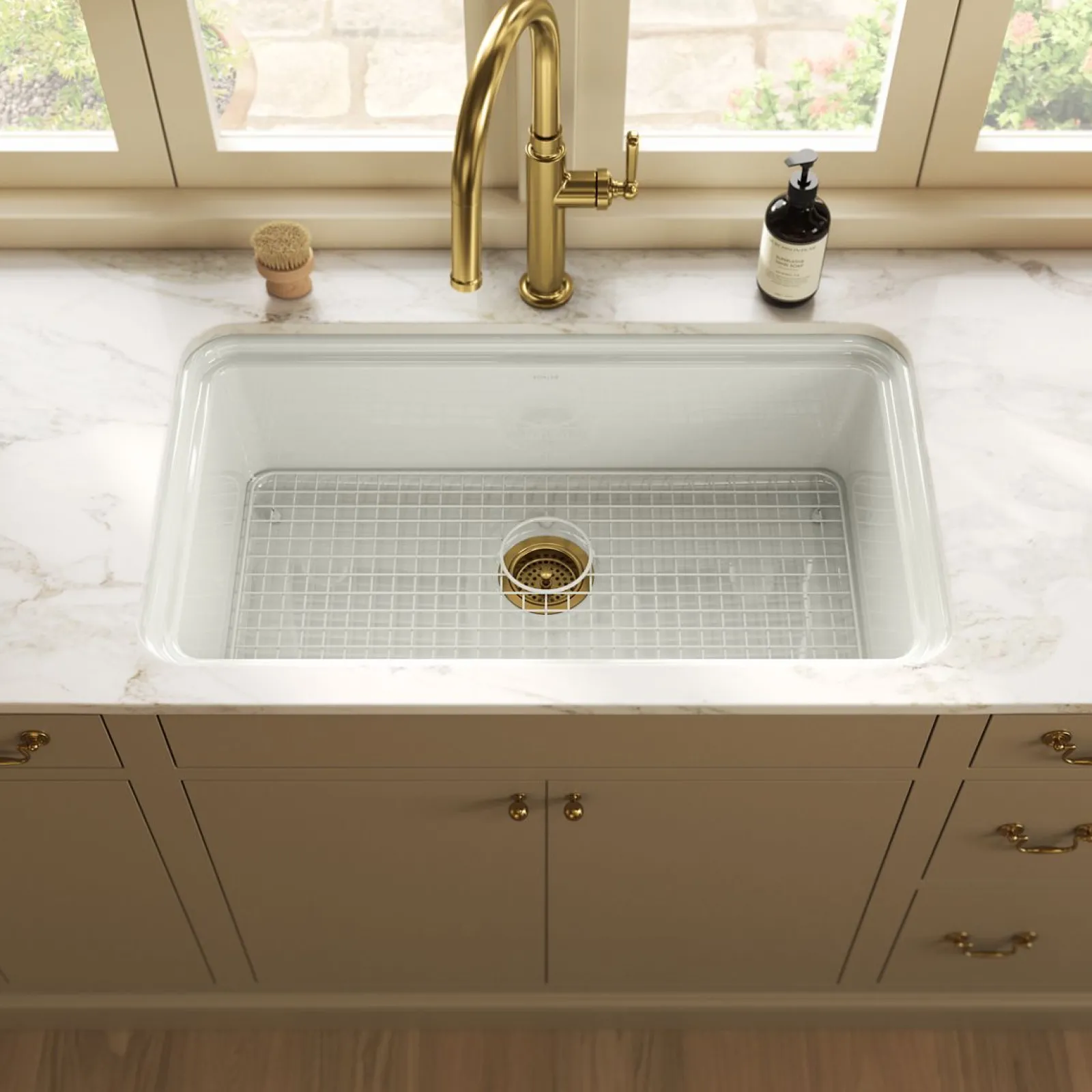 33" undermount single-bowl kitchen sink^Kohler Online