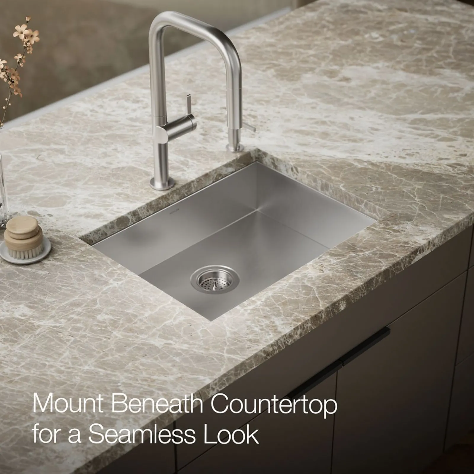 24" undermount single-bowl kitchen sink^Kohler New