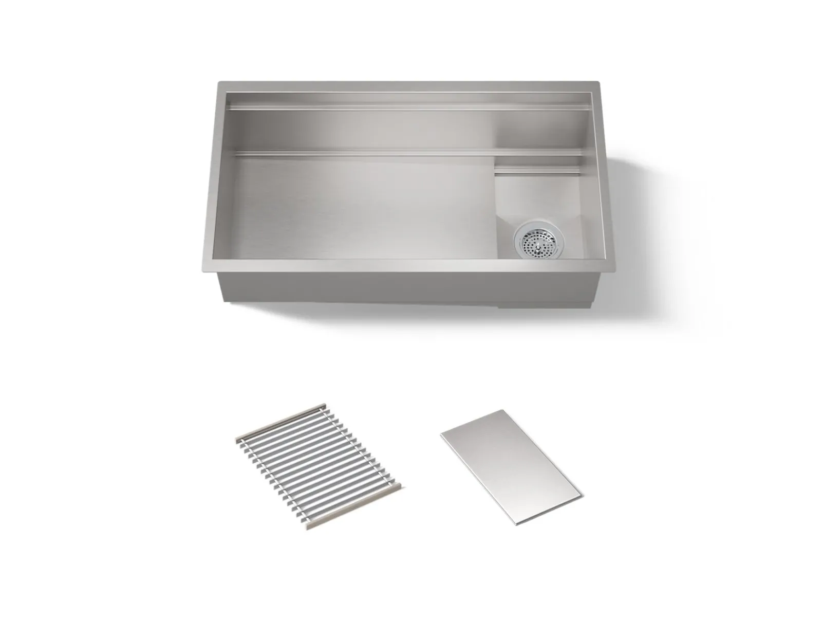 33-3/4" undermount single-bowl kitchen sink^Kohler Hot