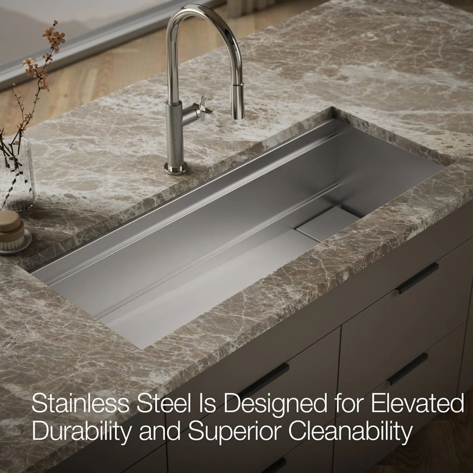 45-3/4" undermount single-bowl kitchen sink^Kohler