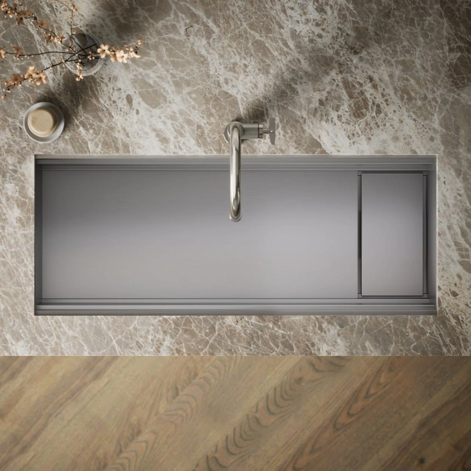 45-3/4" undermount single-bowl kitchen sink^Kohler