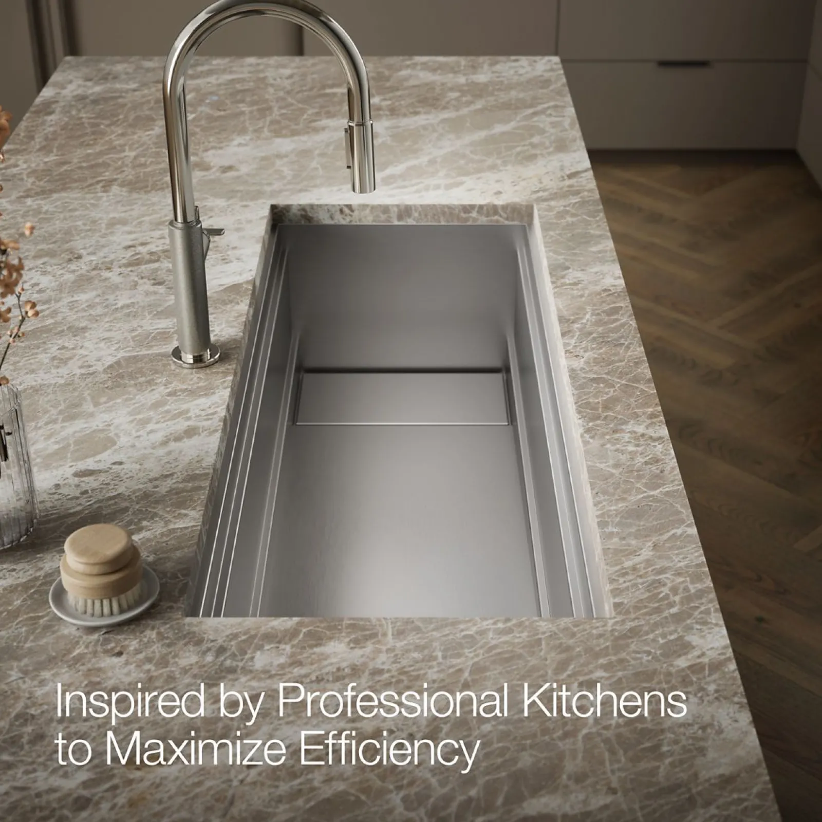 45-3/4" undermount single-bowl kitchen sink^Kohler