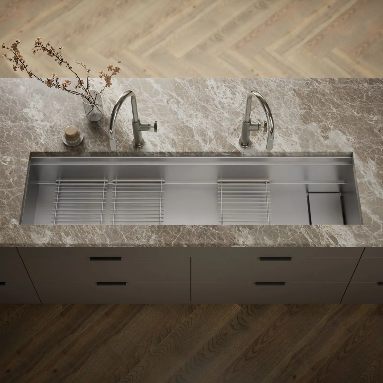 69-3/4" undermount single-bowl kitchen sink^Kohler Outlet