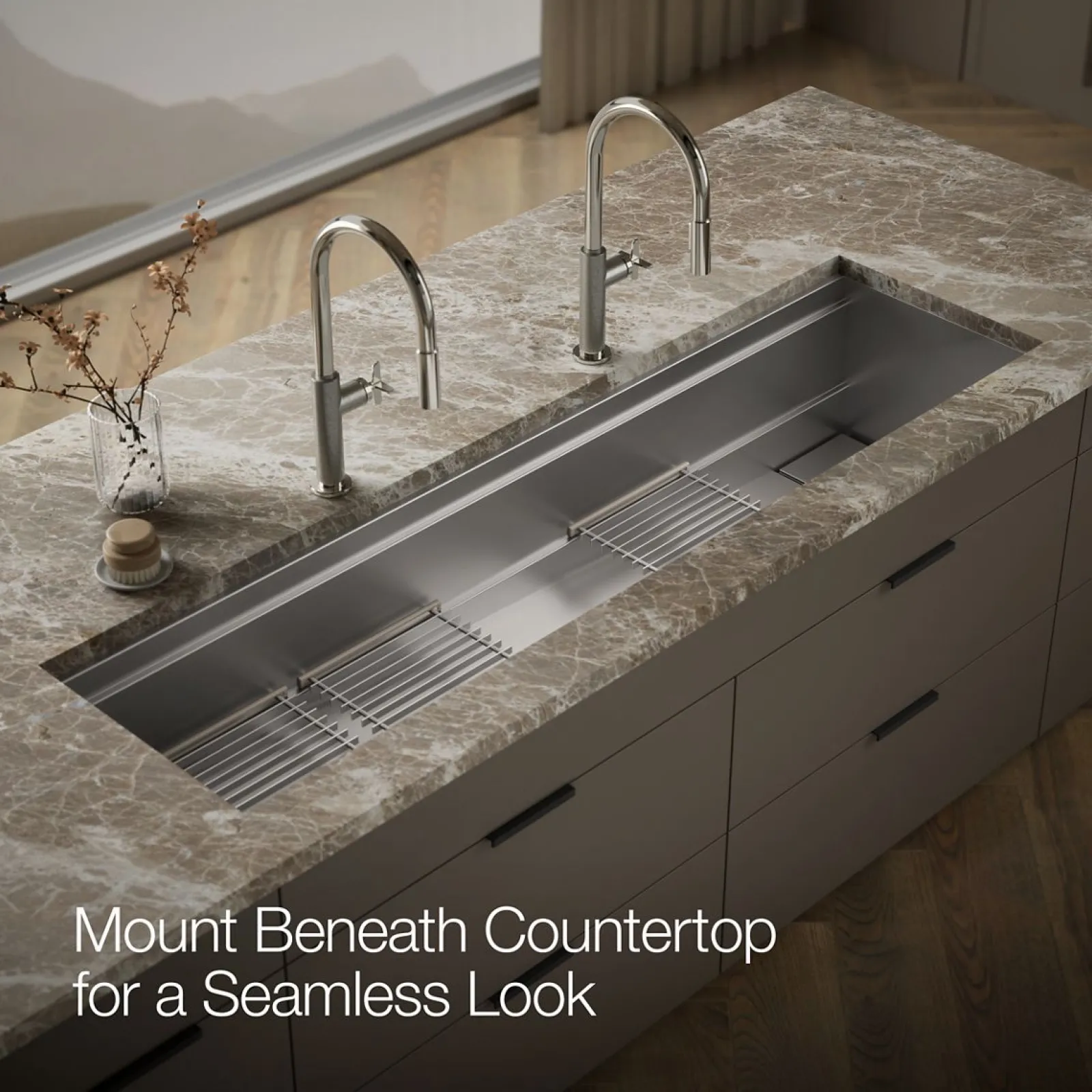 69-3/4" undermount single-bowl kitchen sink^Kohler Outlet