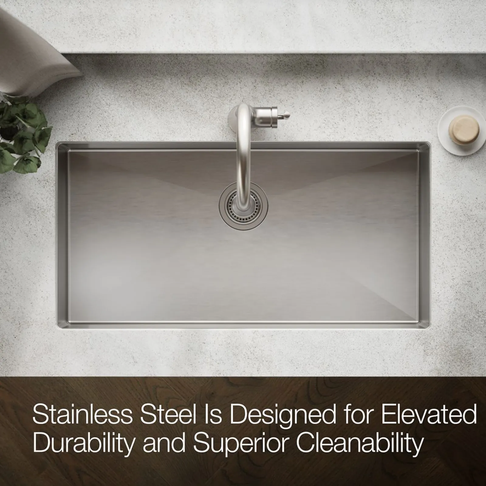 35" undermount single-bowl kitchen sink^Kohler Best