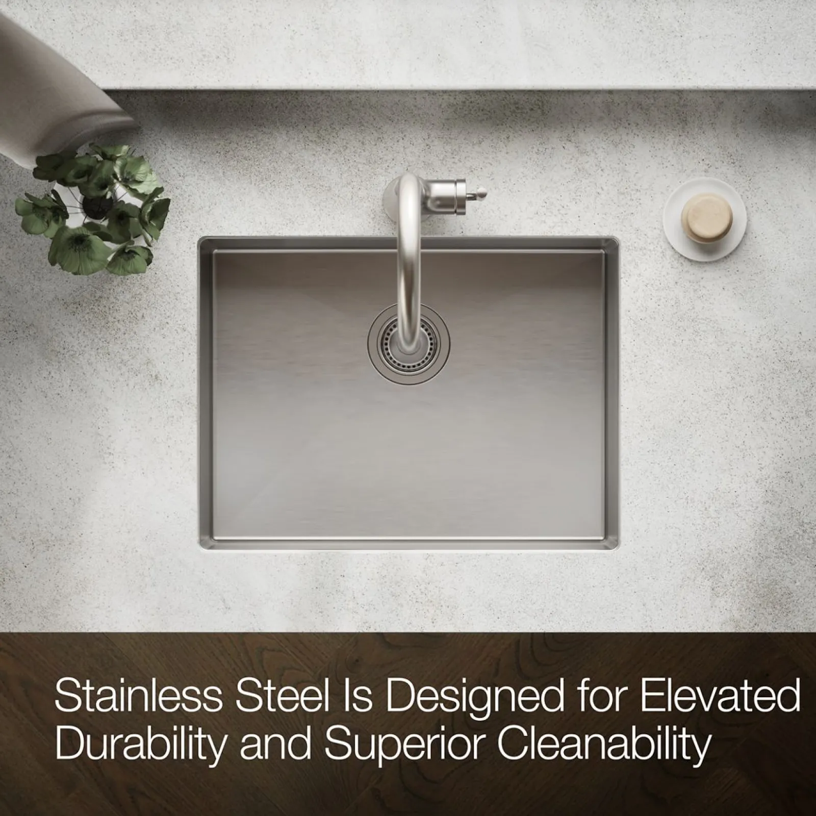 24" undermount single-bowl kitchen sink^Kohler Best