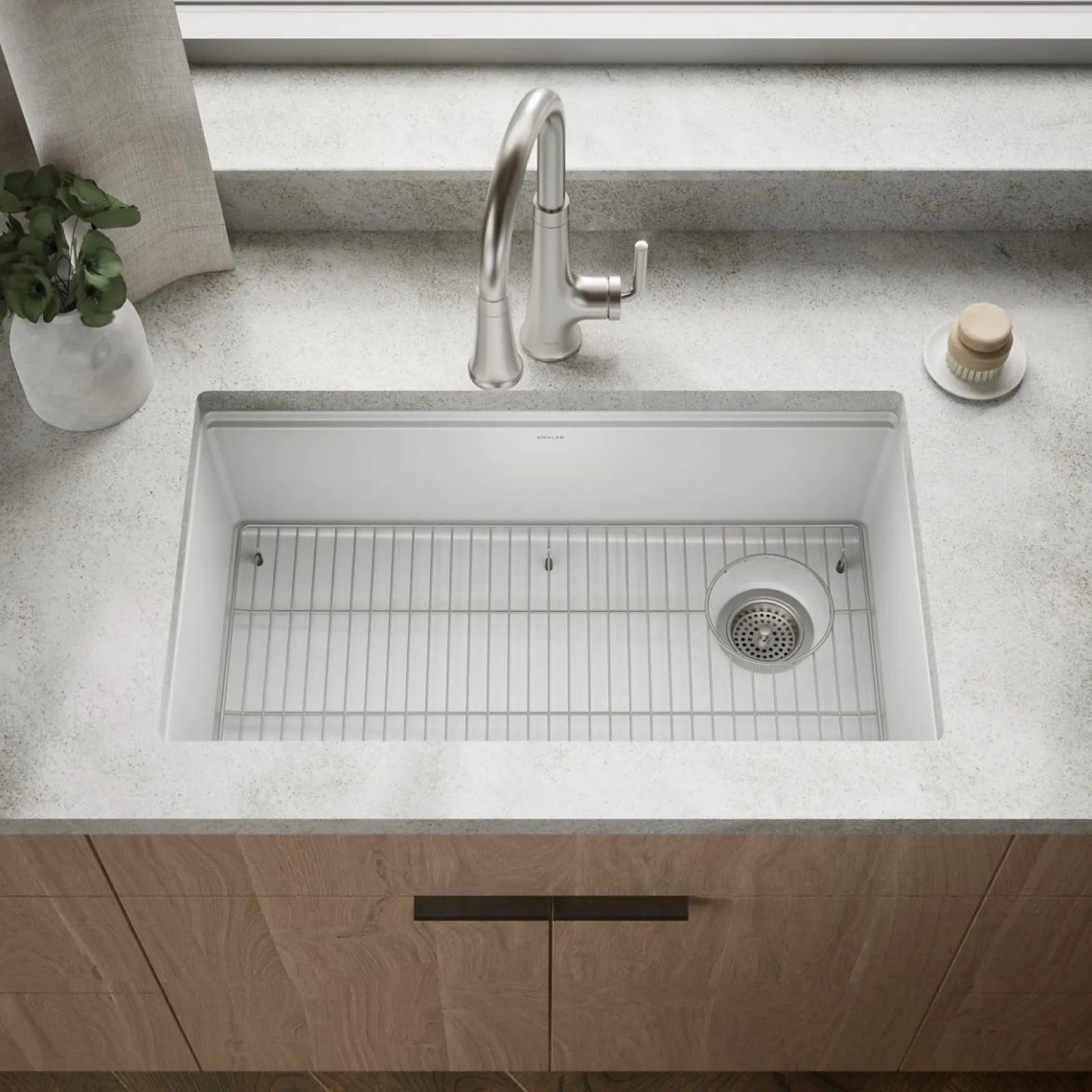 32-1/2" undermount single-bowl kitchen sink^Kohler Best