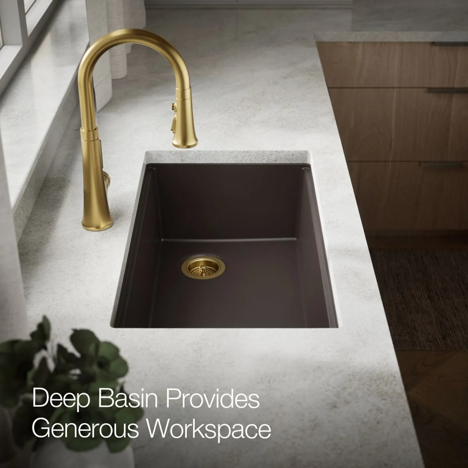 32-1/2" undermount single-bowl kitchen sink^Kohler Best