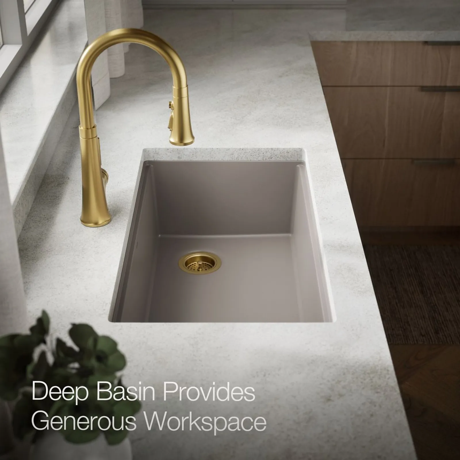 32-1/2" undermount single-bowl kitchen sink^Kohler Best