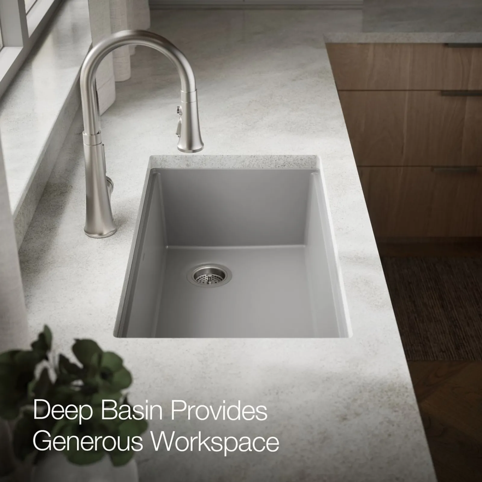32-1/2" undermount single-bowl kitchen sink^Kohler Best