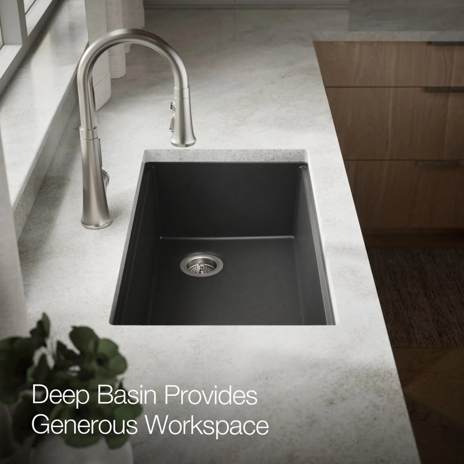 32-1/2" undermount single-bowl kitchen sink^Kohler Best