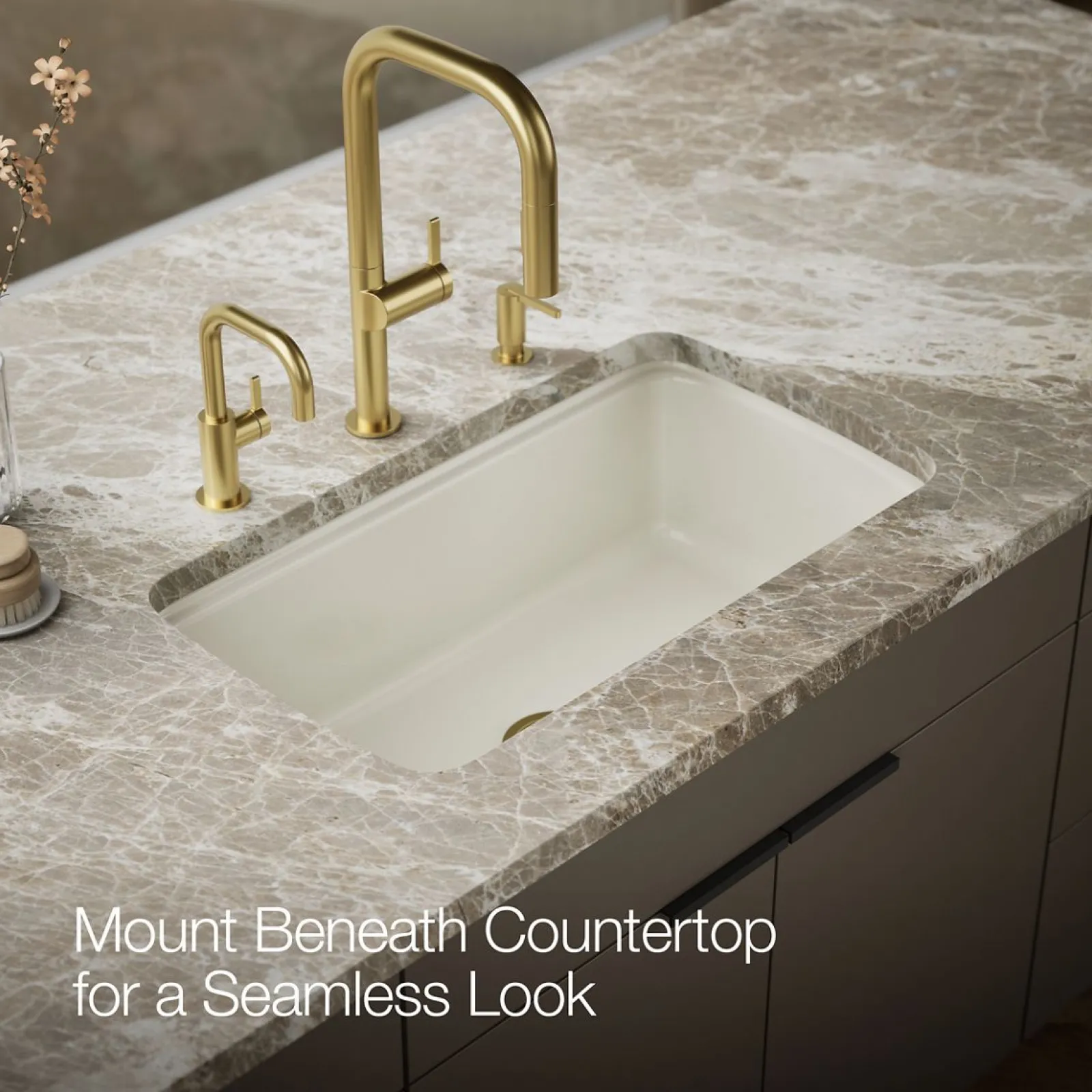 33" undermount single-bowl kitchen sink^Kohler