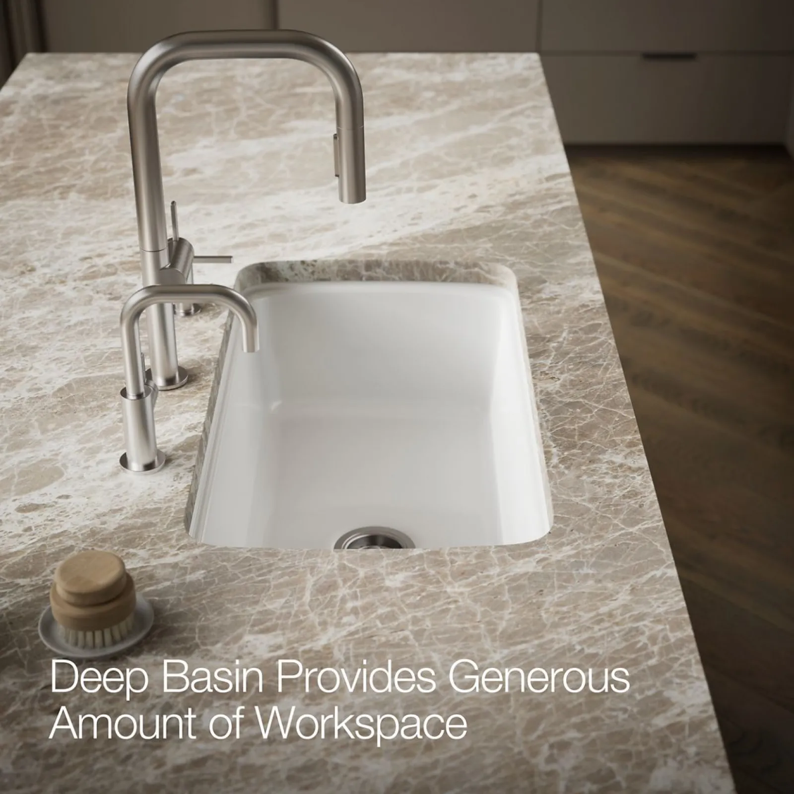 33" undermount single-bowl kitchen sink^Kohler