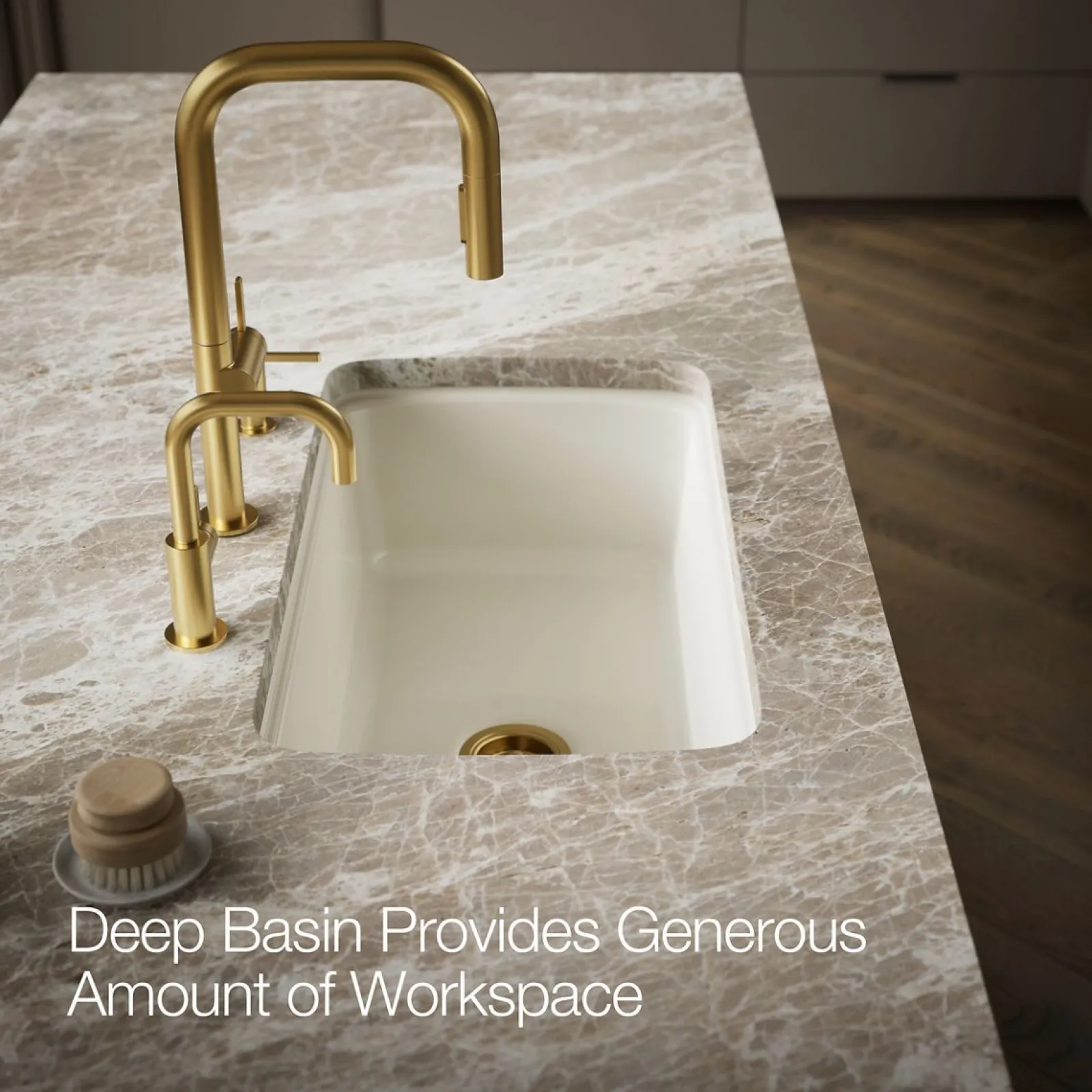 33" undermount single-bowl kitchen sink^Kohler