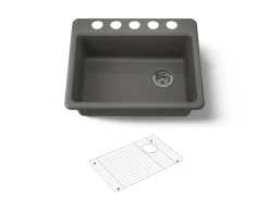 27" undermount single-bowl kitchen sink^Kohler Online