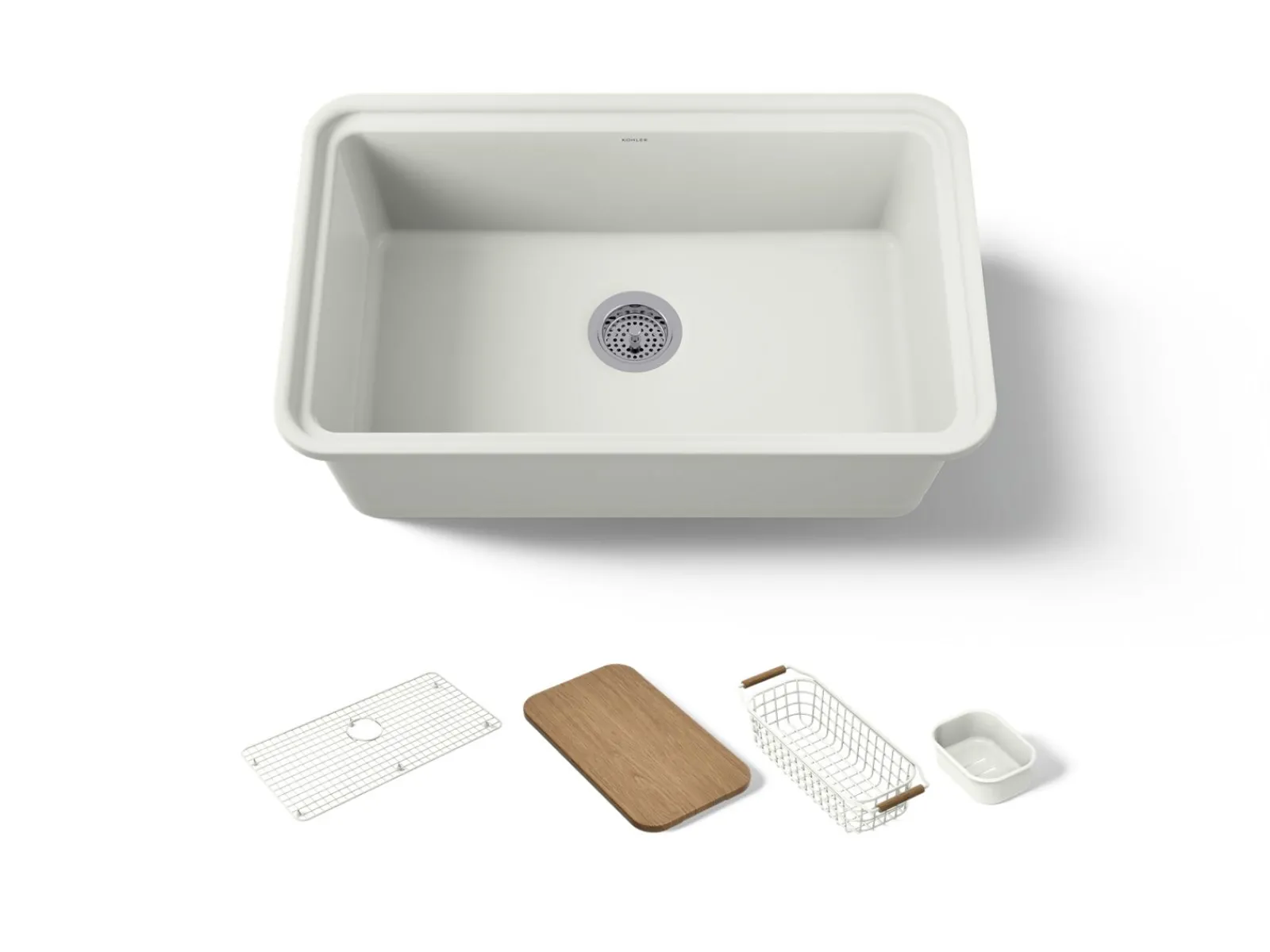 30" undermount single-bowl workstation kitchen sink^Kohler