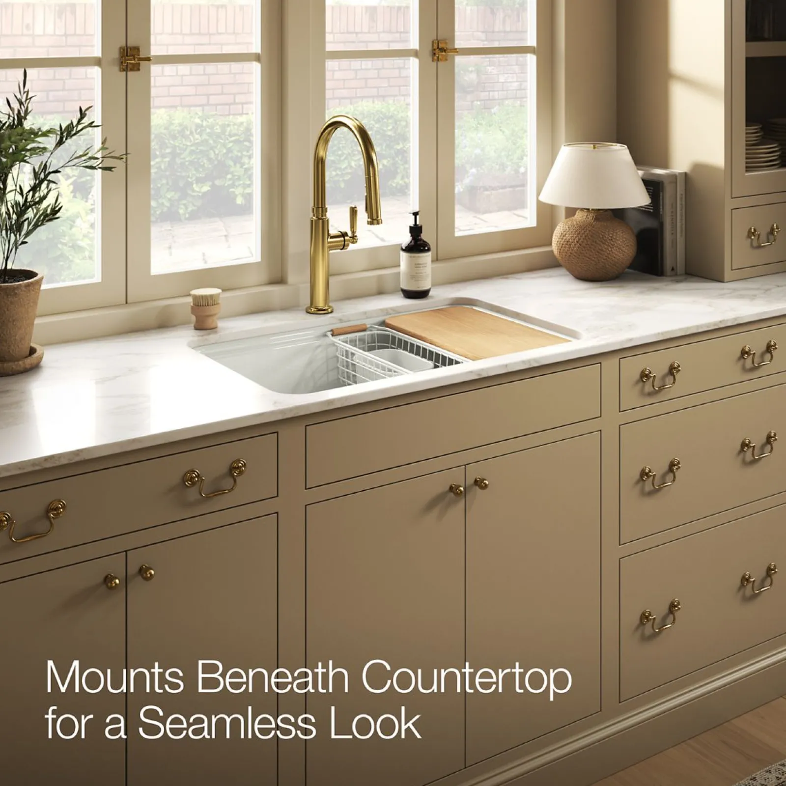 30" undermount single-bowl workstation kitchen sink^Kohler
