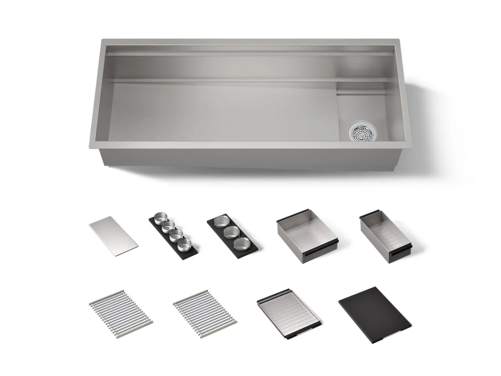 45-3/4" undermount single-bowl workstation kitchen sink^Kohler Clearance