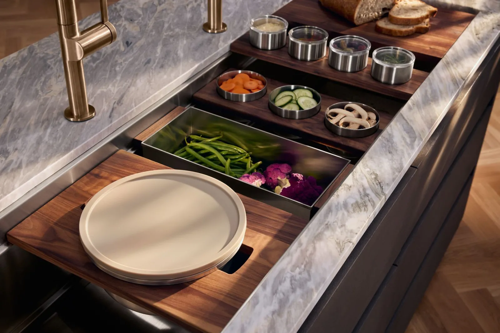 27-3/4" undermount single-bowl workstation kitchen sink^Kohler Sale