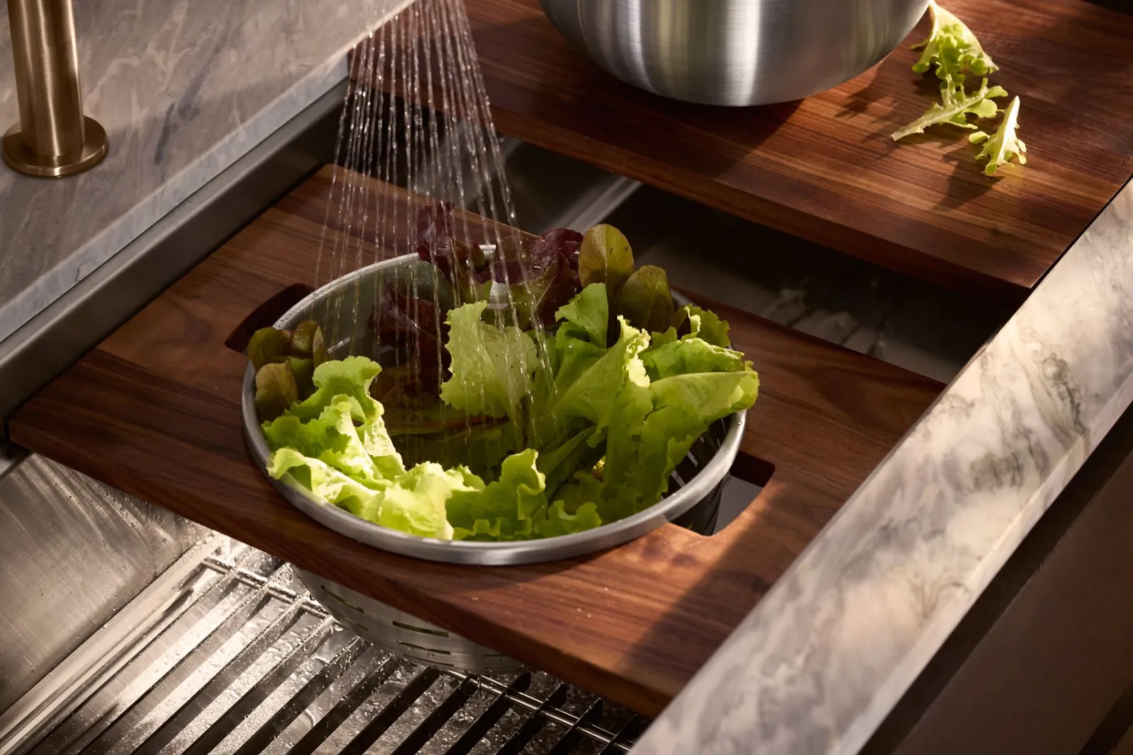 27-3/4" undermount single-bowl workstation kitchen sink^Kohler Clearance