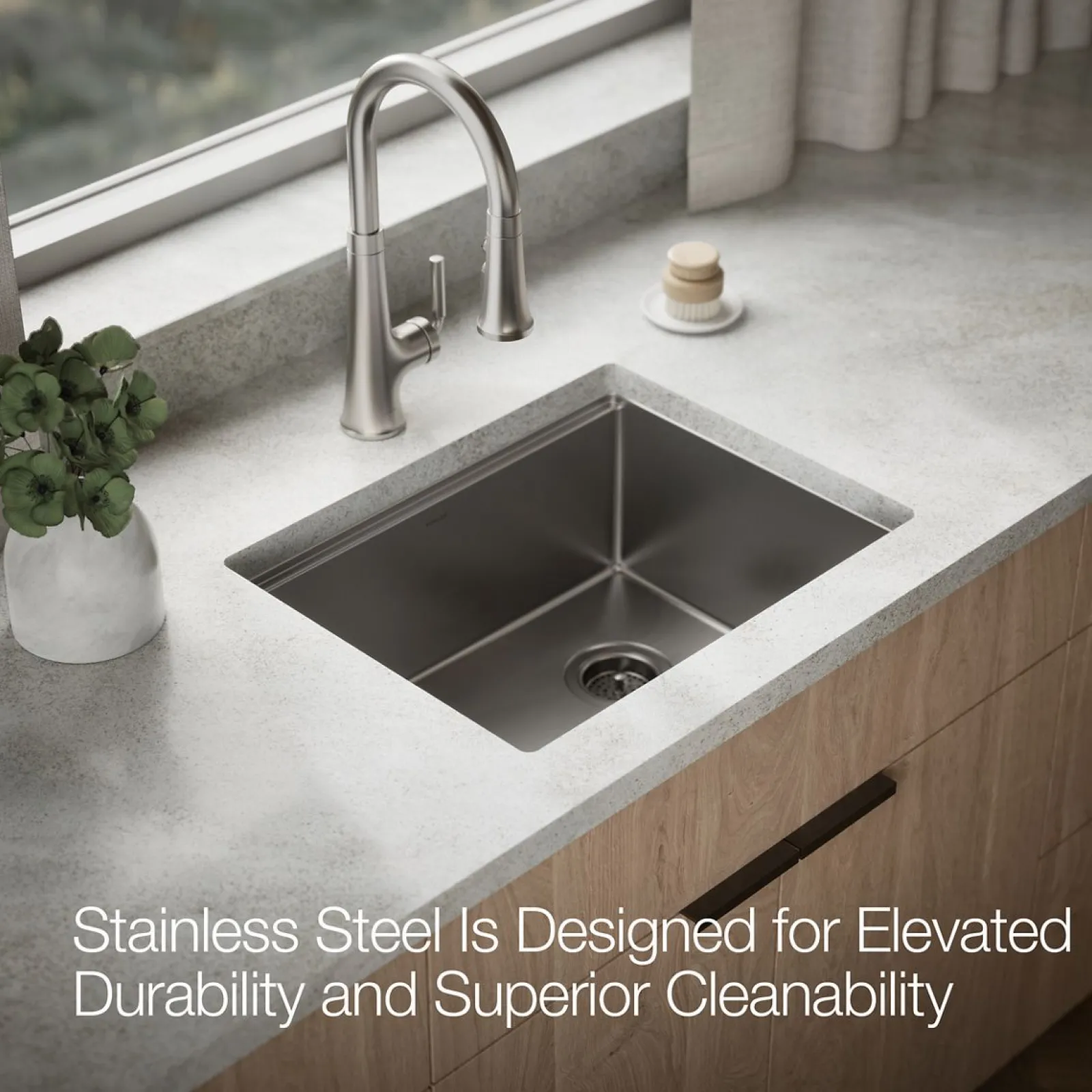 23" undermount single-bowl workstation kitchen sink^Kohler Discount