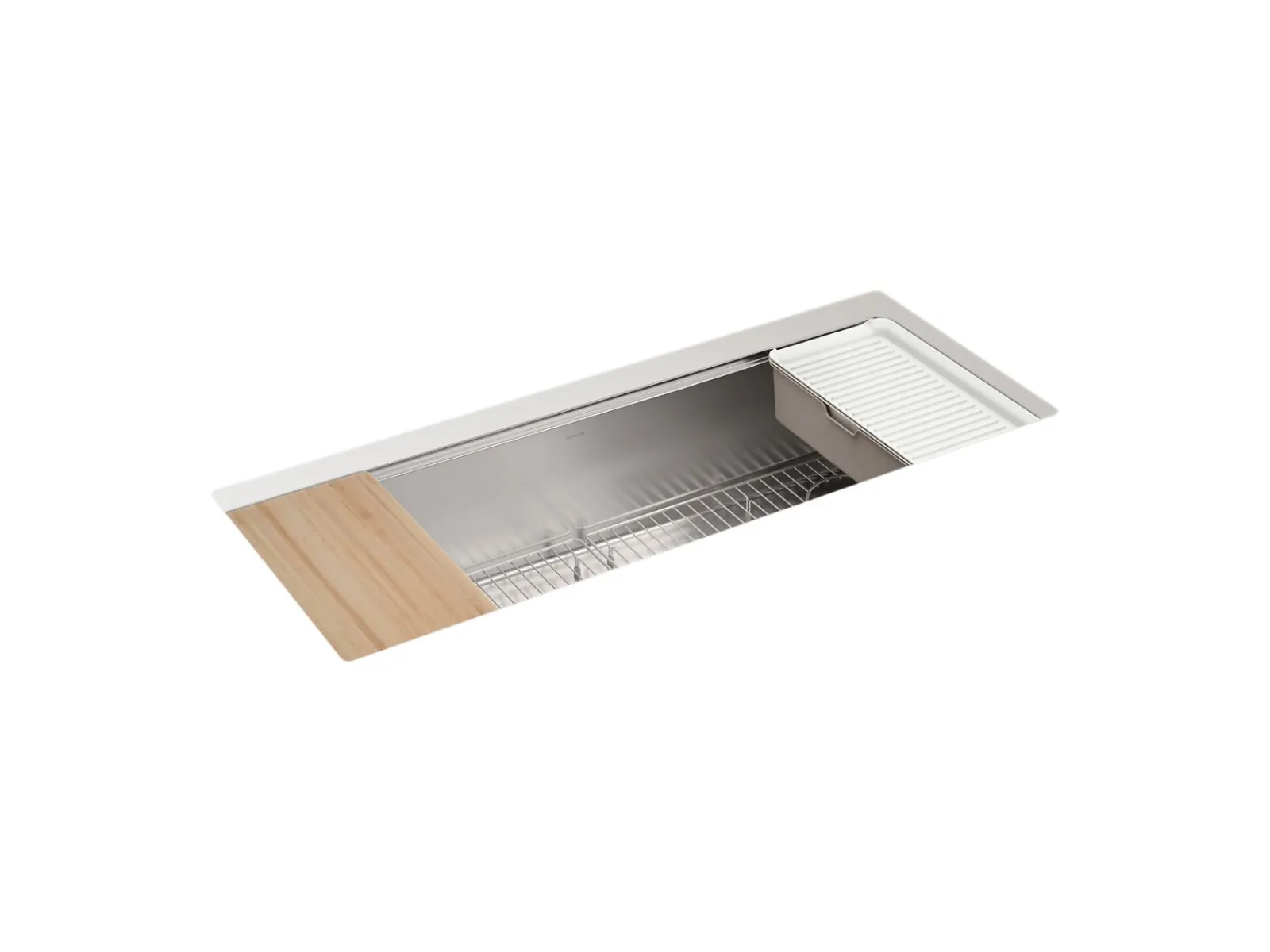 44" undermount single-bowl workstation kitchen sink^Kohler Best