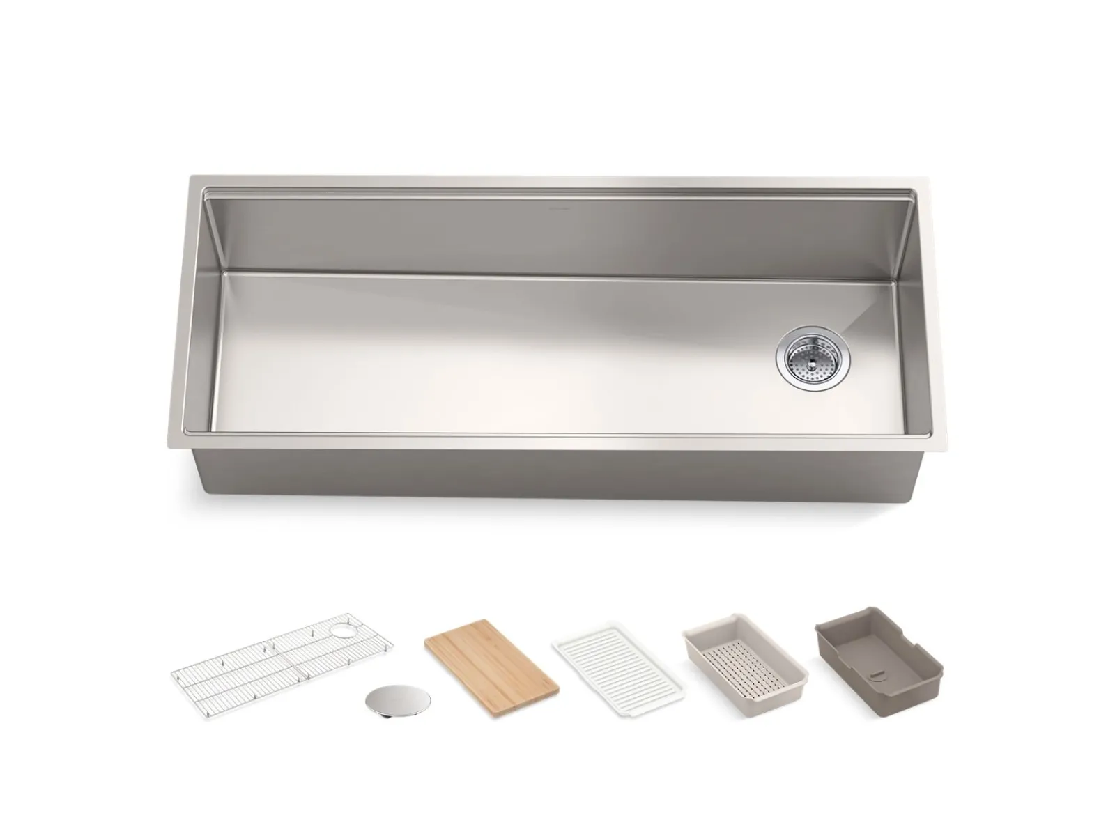 44" undermount single-bowl workstation kitchen sink^Kohler Best
