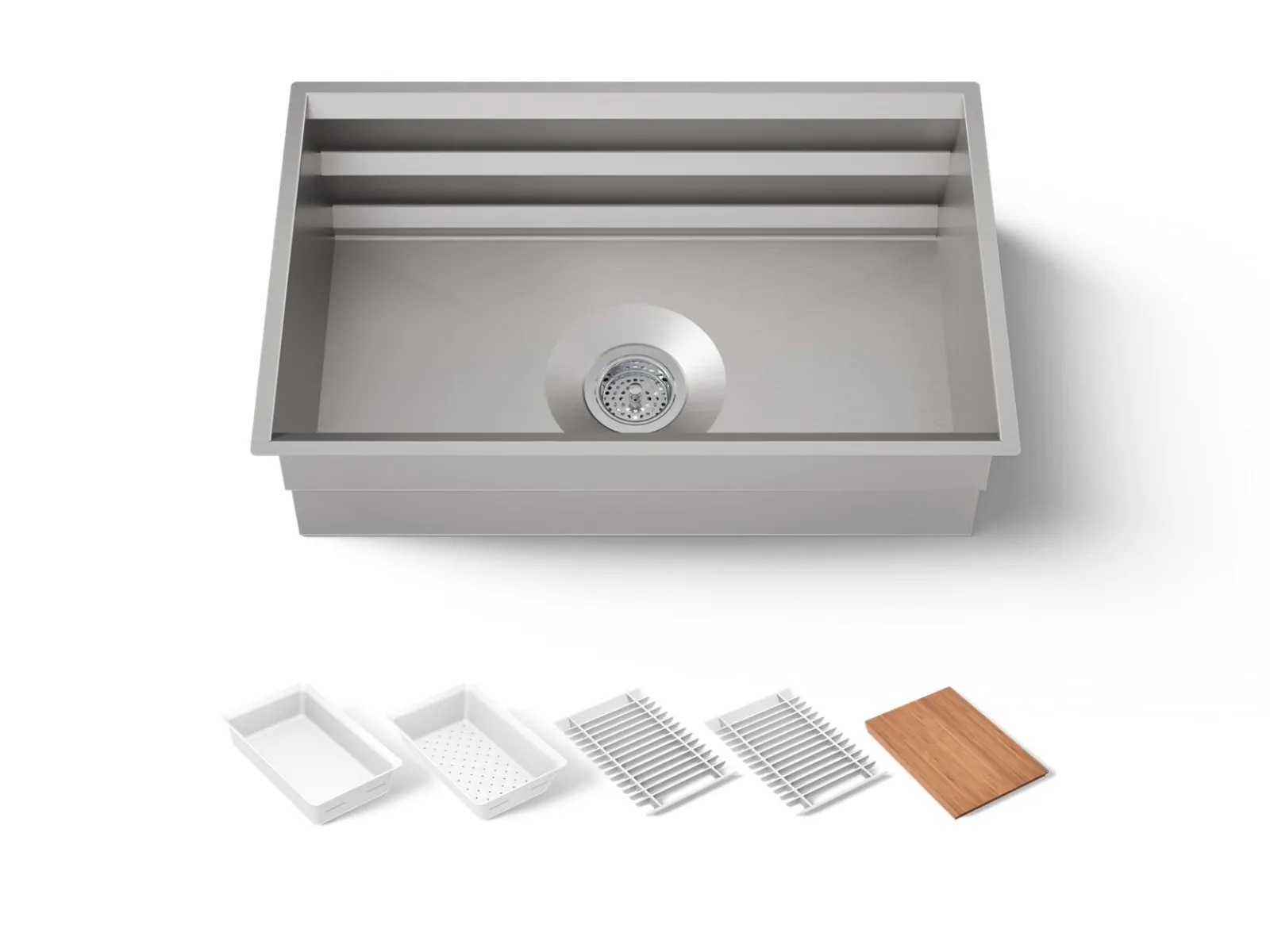29" undermount single-bowl workstation kitchen sink^Kohler Outlet