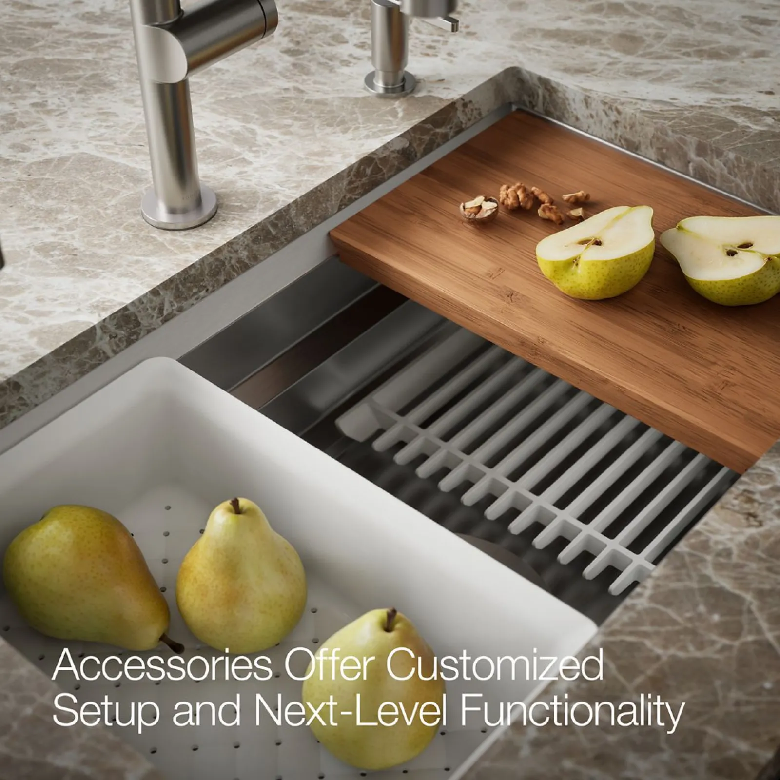 29" undermount single-bowl workstation kitchen sink^Kohler Outlet
