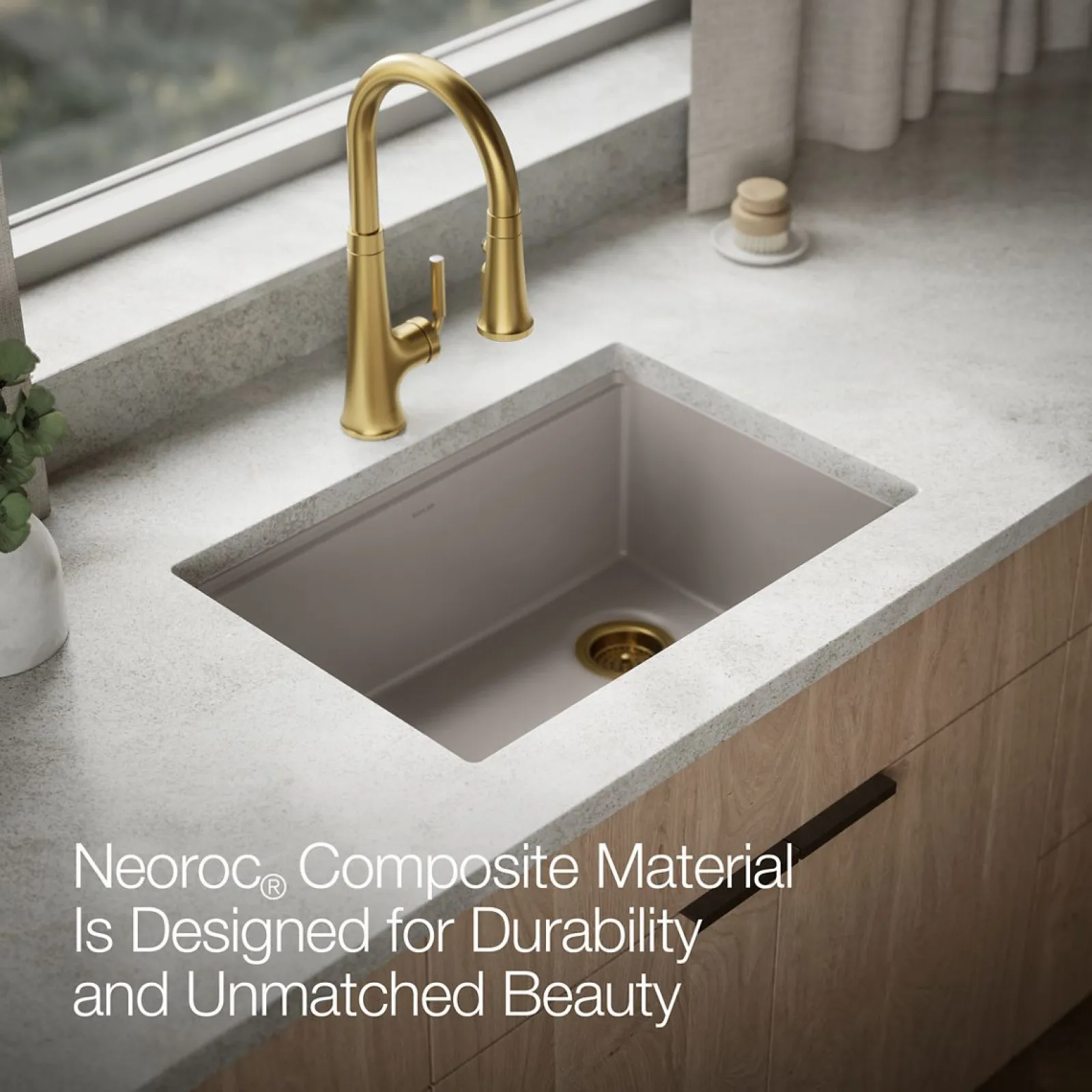 26-1/2" undermount single-bowl workstation kitchen sink^Kohler Outlet