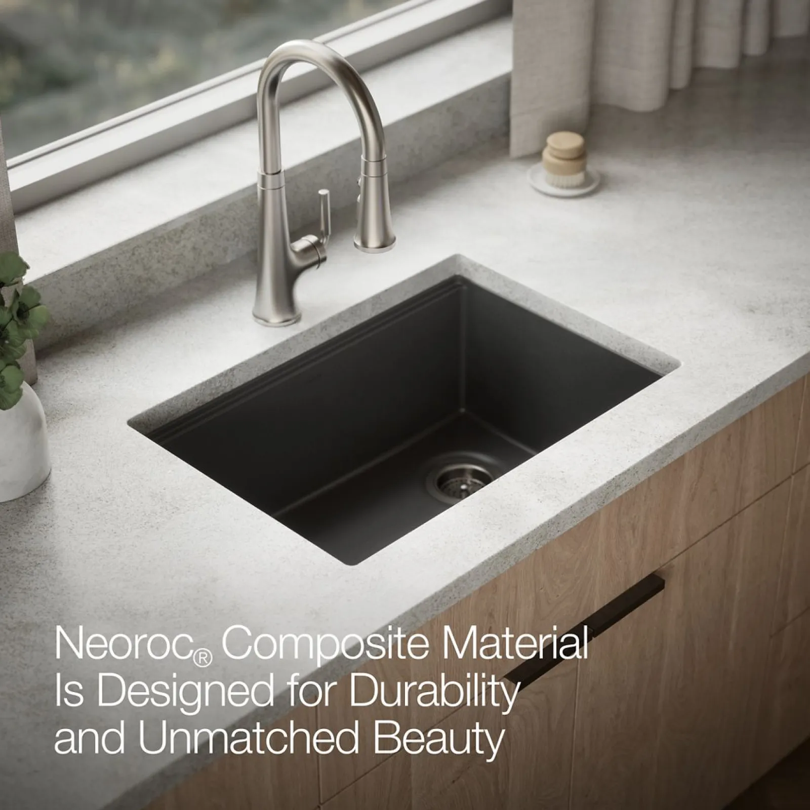 26-1/2" undermount single-bowl workstation kitchen sink^Kohler Outlet
