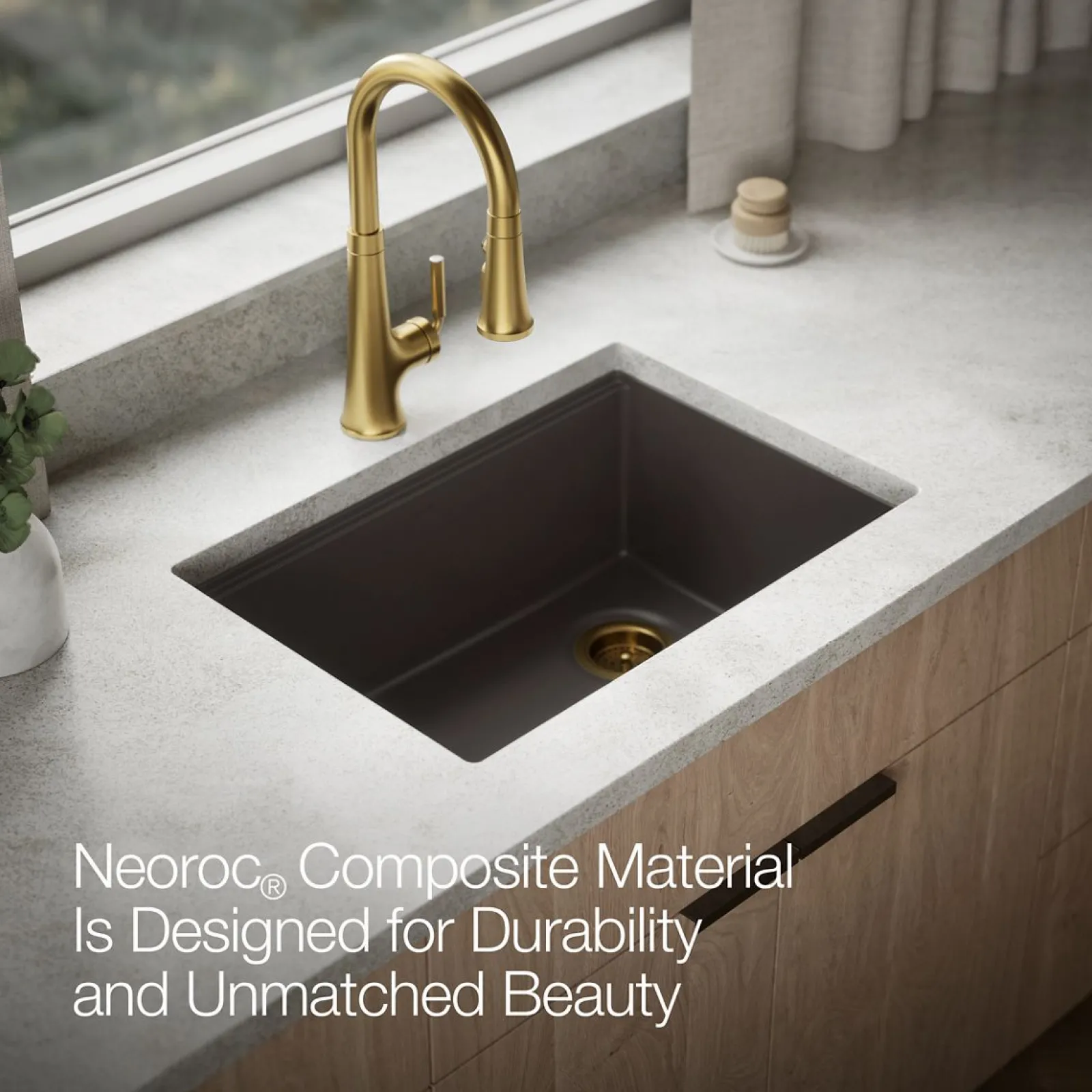 26-1/2" undermount single-bowl workstation kitchen sink^Kohler Outlet
