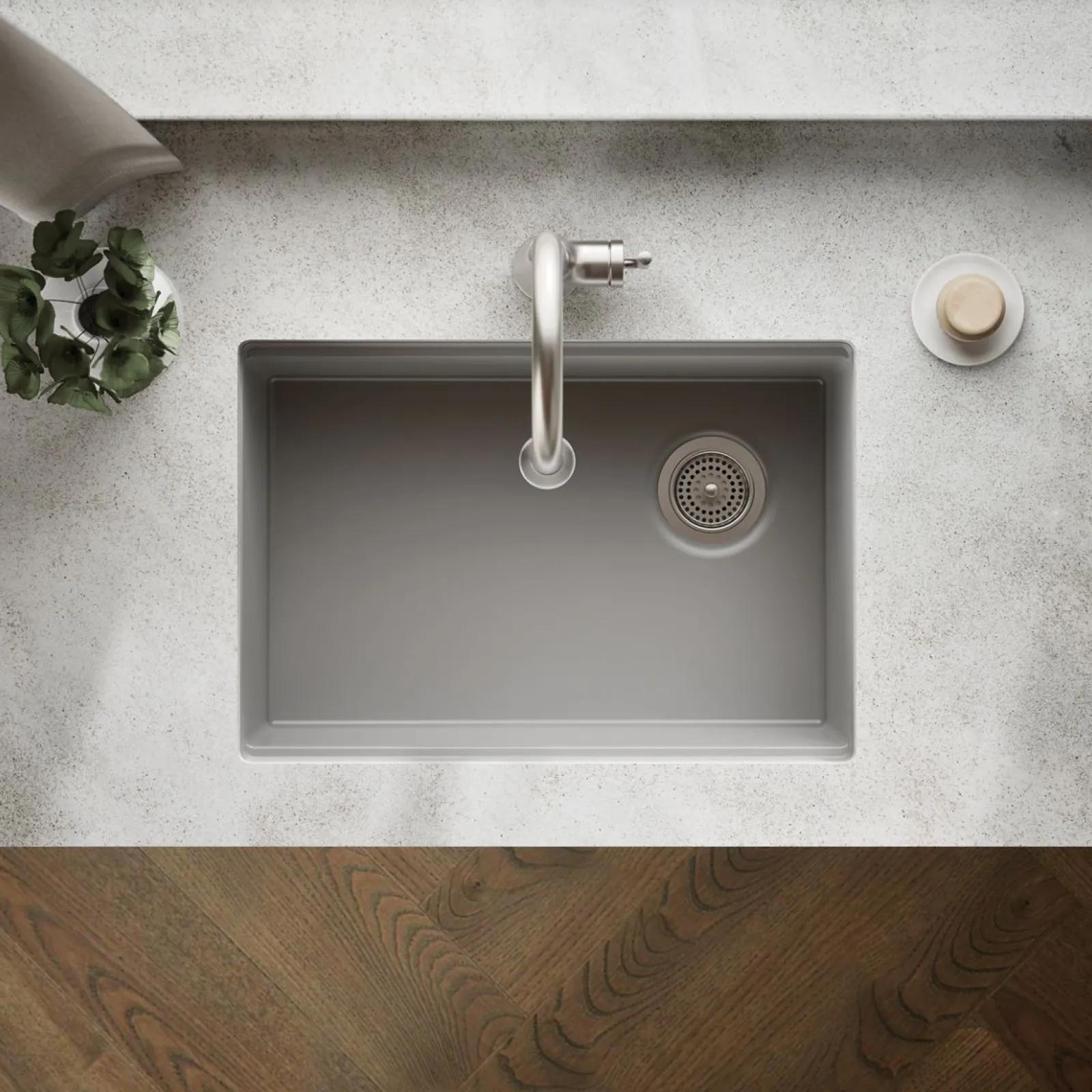 26-1/2" undermount single-bowl workstation kitchen sink^Kohler Outlet