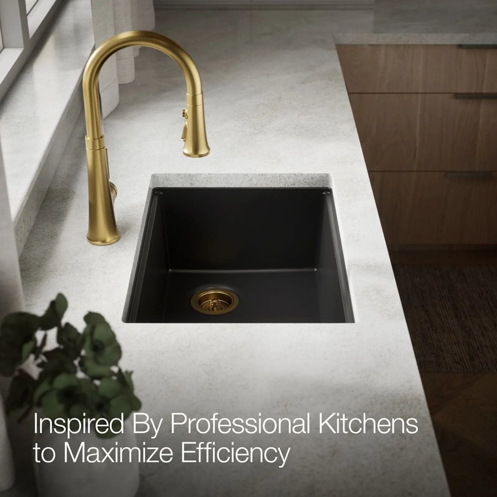 26-1/2" undermount single-bowl workstation kitchen sink^Kohler Outlet