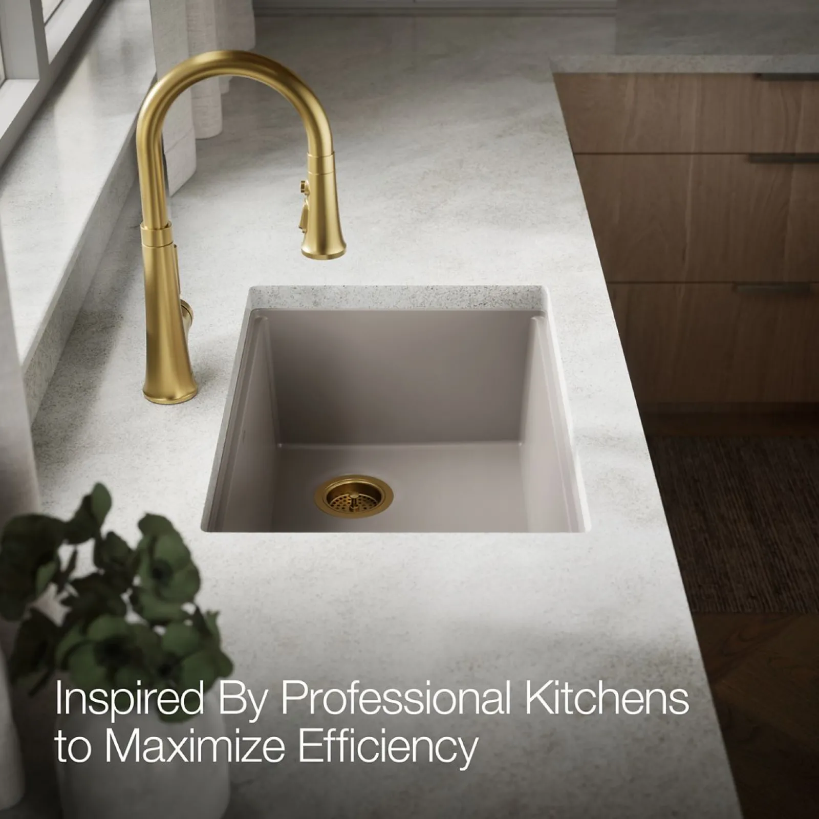 26-1/2" undermount single-bowl workstation kitchen sink^Kohler Outlet