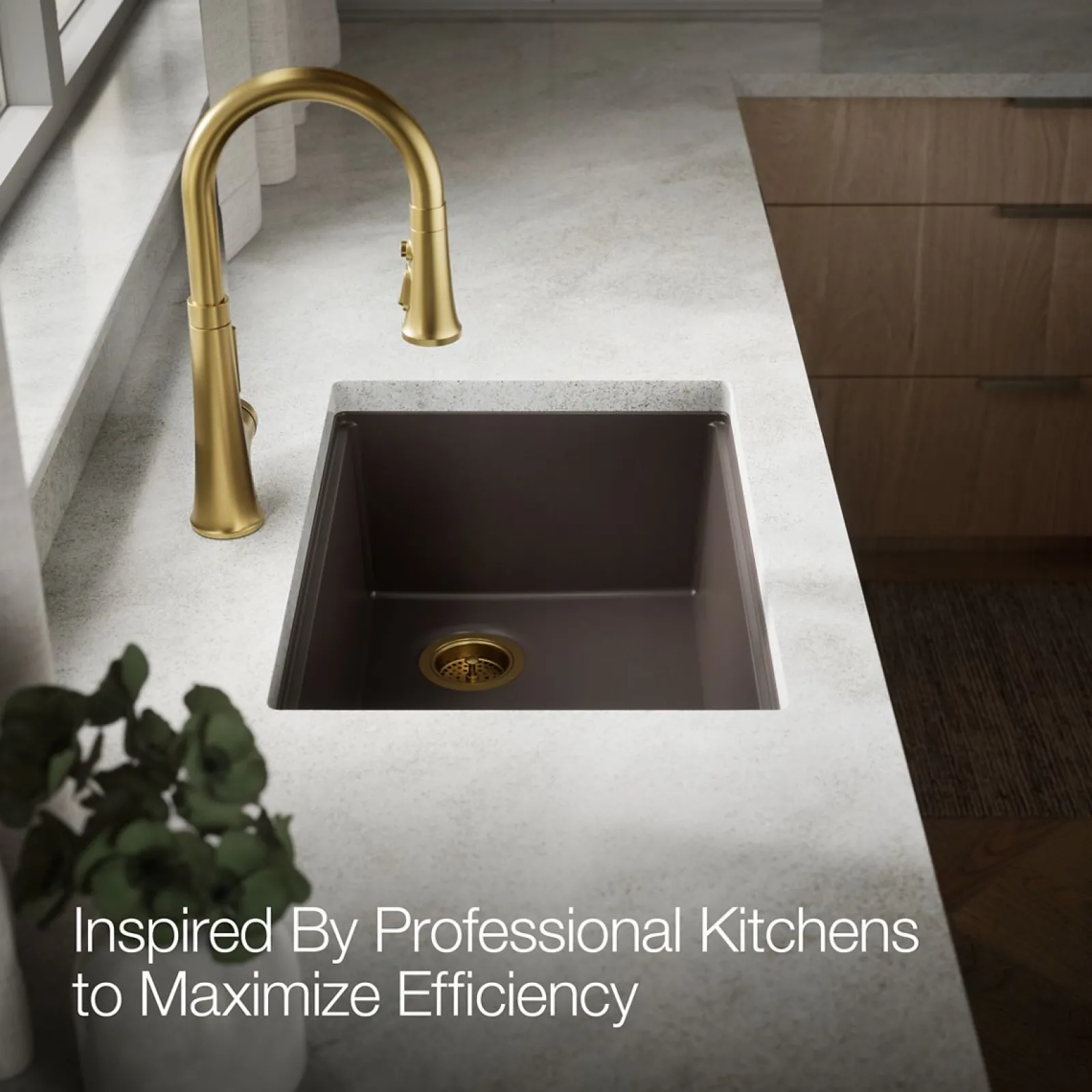 26-1/2" undermount single-bowl workstation kitchen sink^Kohler Outlet