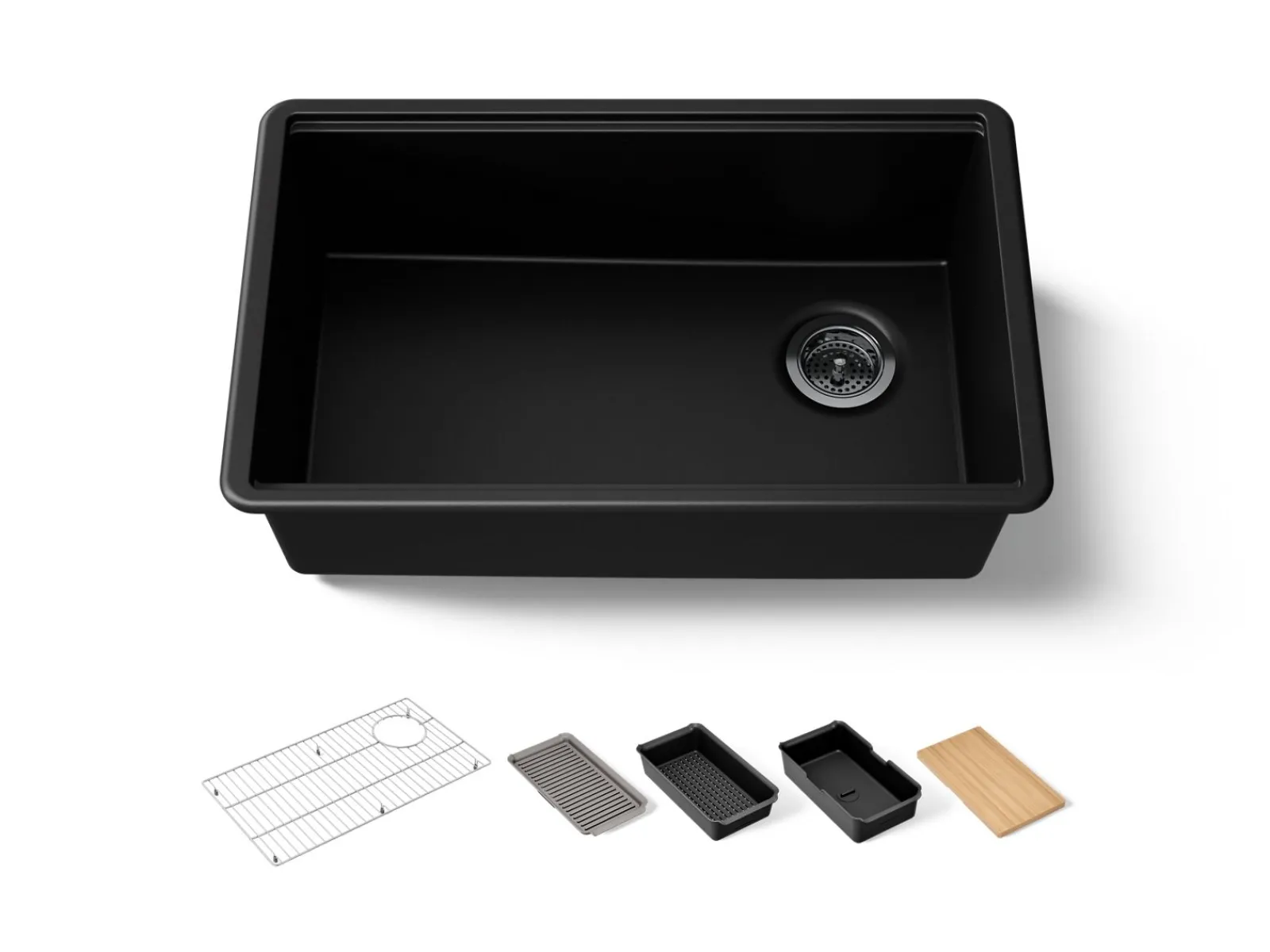 29-1/2" undermount single-bowl workstation kitchen sink^Kohler Outlet